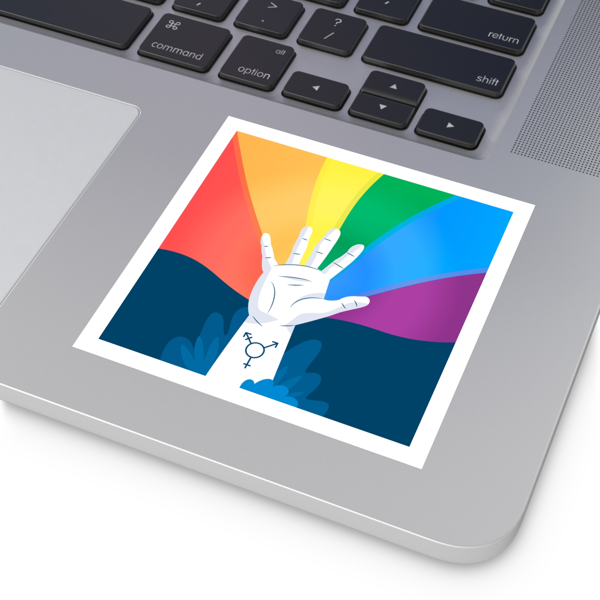 Pride Day Concept Laminate Stickers Square - Image 27