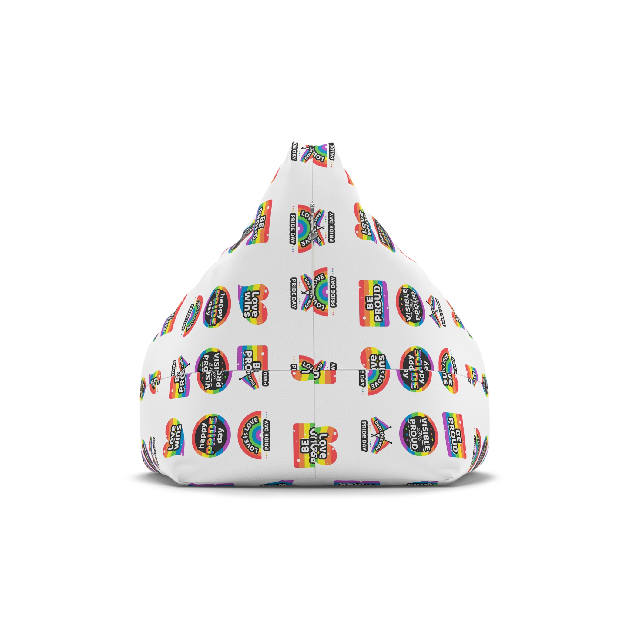 Set Rainbow Pride Labels Bean Bag Chair Cover - Image 2