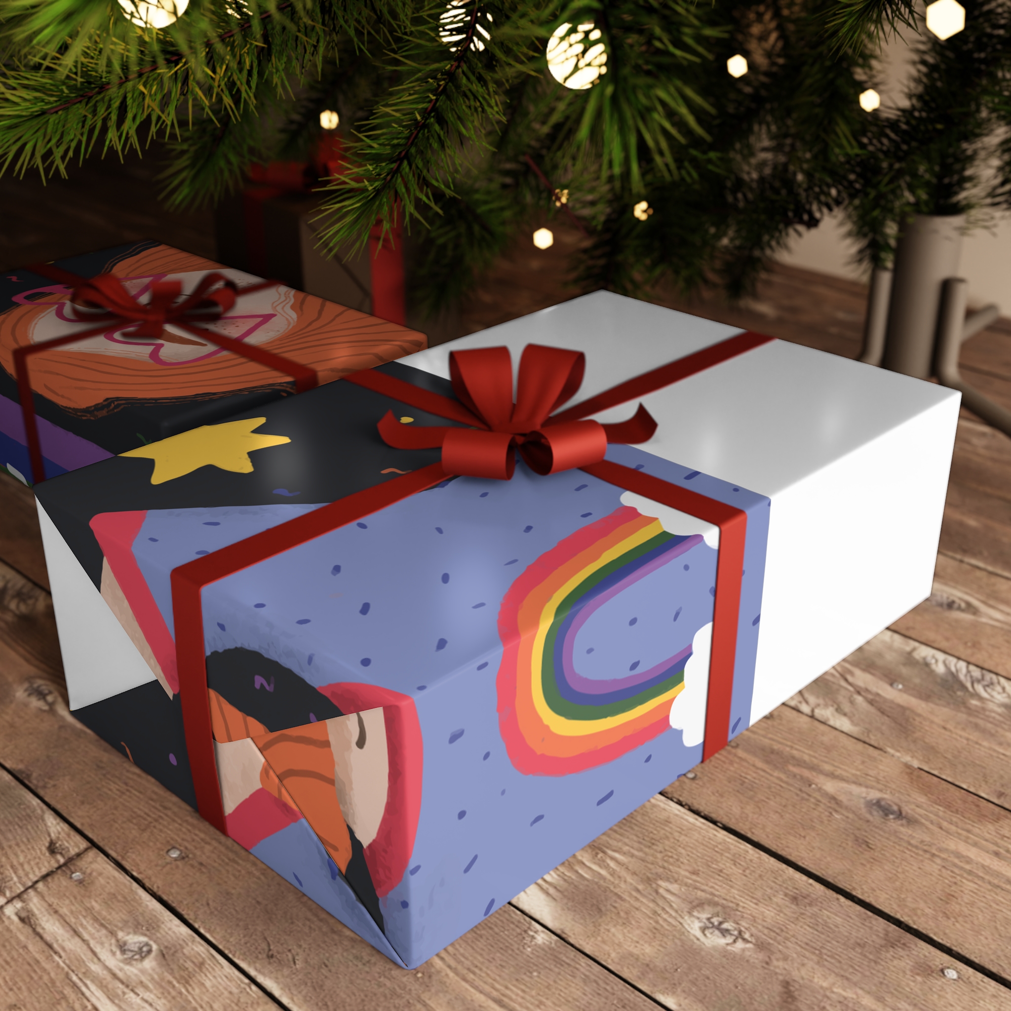 Pride Day Concept Equality Message Gift Wrapping Paper Sheets 1pc - Image 3
