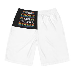Pride Gay Rainbow Typography Vector Premium T Shirt Mens Board Shorts Aop