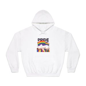 Pride Day Event With Rainbow Flag Theme Unisex Dryblend Hooded Sweatshirt