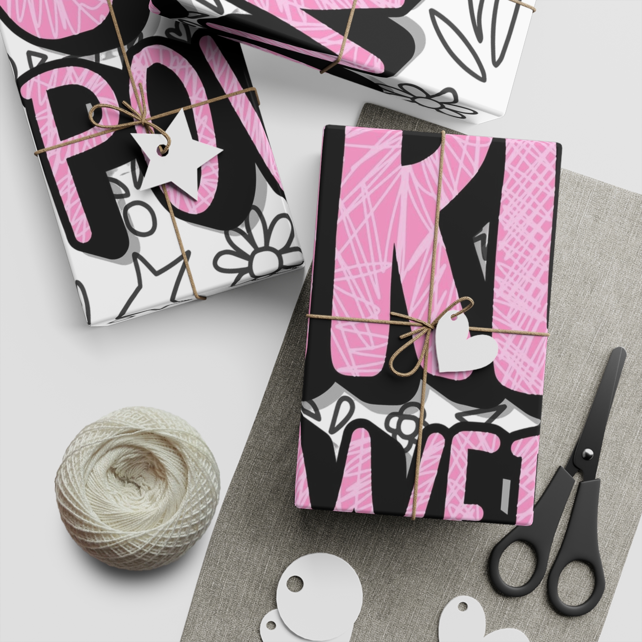 Girl Power Poster Vector Concept Illustration Gift Wrapping Paper Sheets 1pc - Image 5