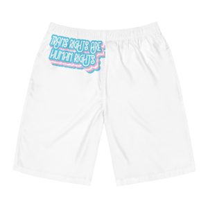 Pride Day Lettering With Human Rights Mens Board Shorts Aop