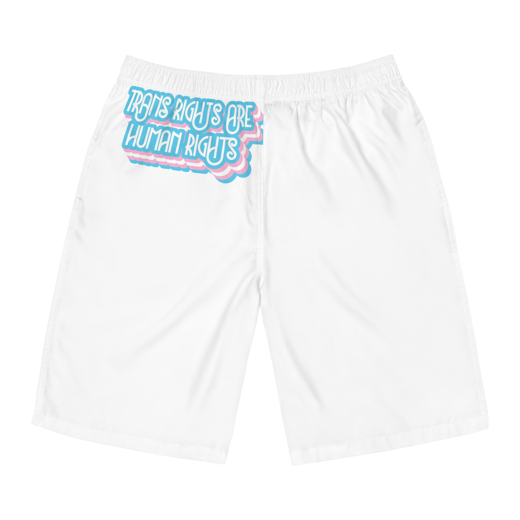 Pride Day Lettering With Human Rights Mens Board Shorts Aop