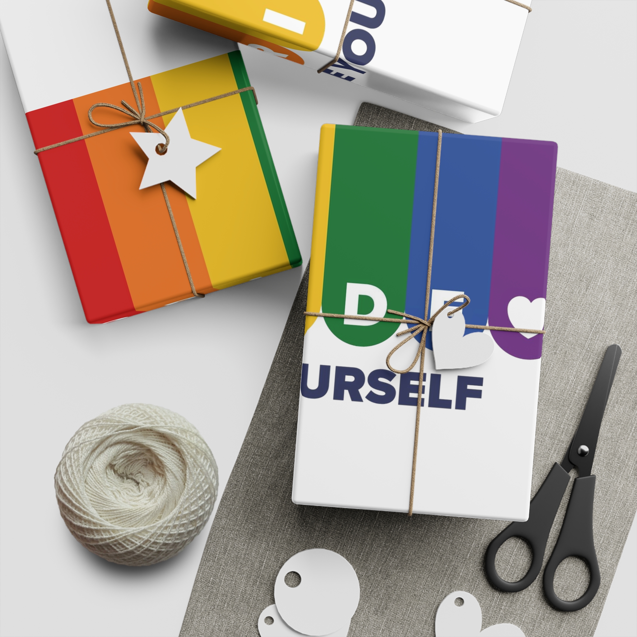 Lgbt Pride Month June Lesbian Gay Bisexual Transgender Lgbtq Flag Rainbow Vector(1) Gift Wrapping Paper Sheets 1pc - Image 2