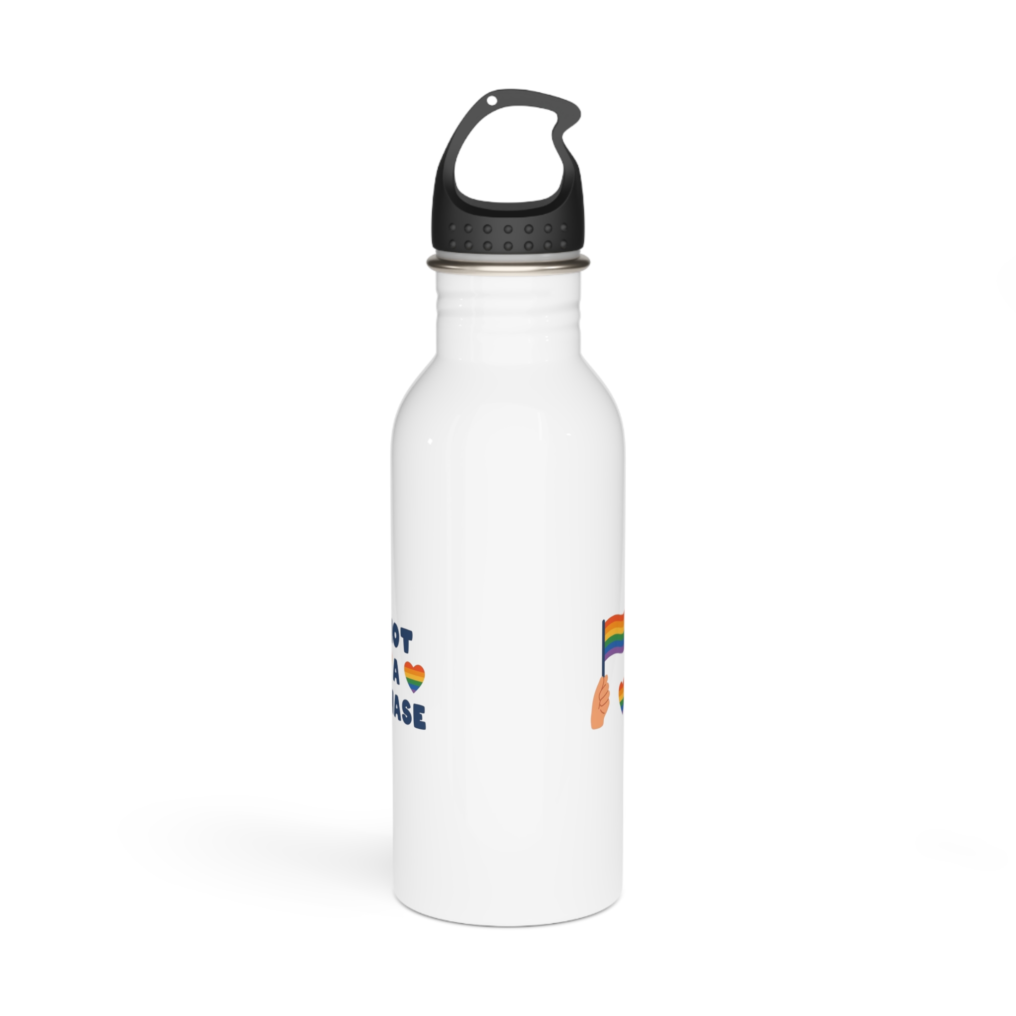 Vector Lgbt Trendy Clipart Set Colorful Cute Modern Collection Lgbtq Pride Elements Lesbian Girls Stainless Steel Water Bottle - Image 3