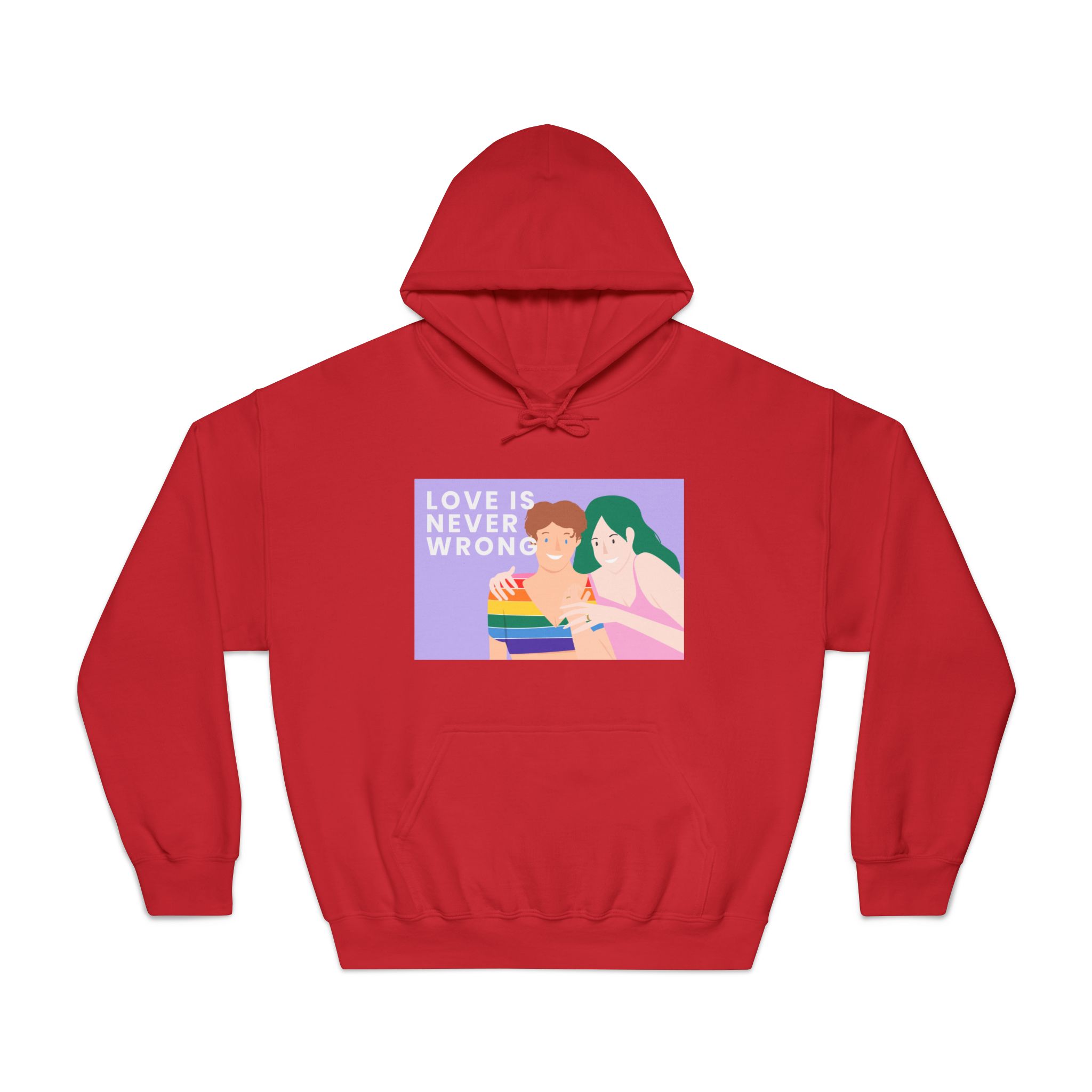 Lgbtq Gay Couple Banner Template Pride Month Unisex Dryblend Hooded Sweatshirt - Image 33