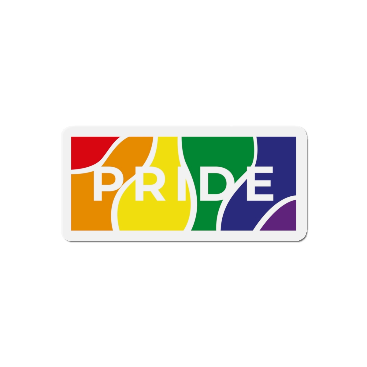 Gay Pride Month Colors Lgbtq Rainbow Background Tolerance Festival Die Cut Magnets - Image 7