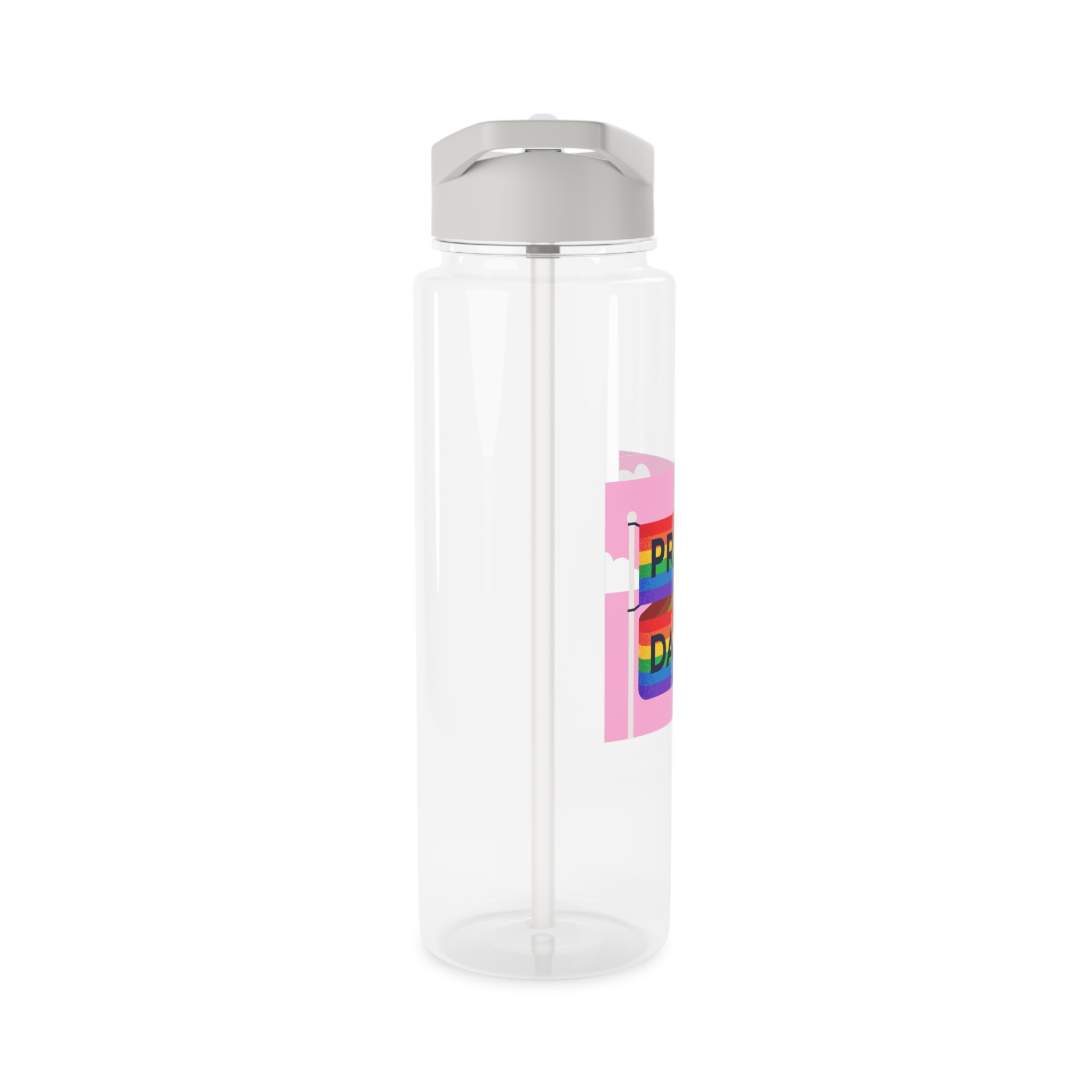 Pride Day Flag Illustration Tritan Water Bottle - Image 8