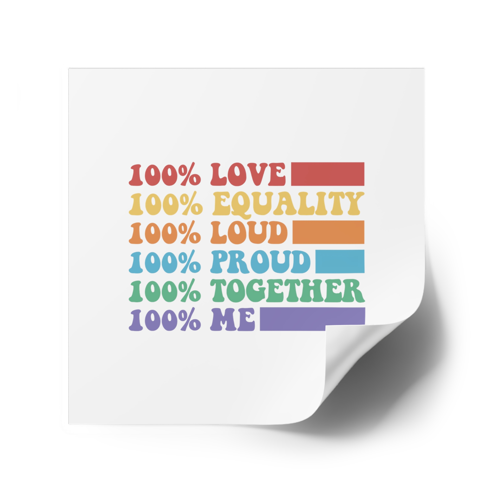Pride Lgbt Gay Typography T Shirt Design Laminate Stickers Square - Image 42