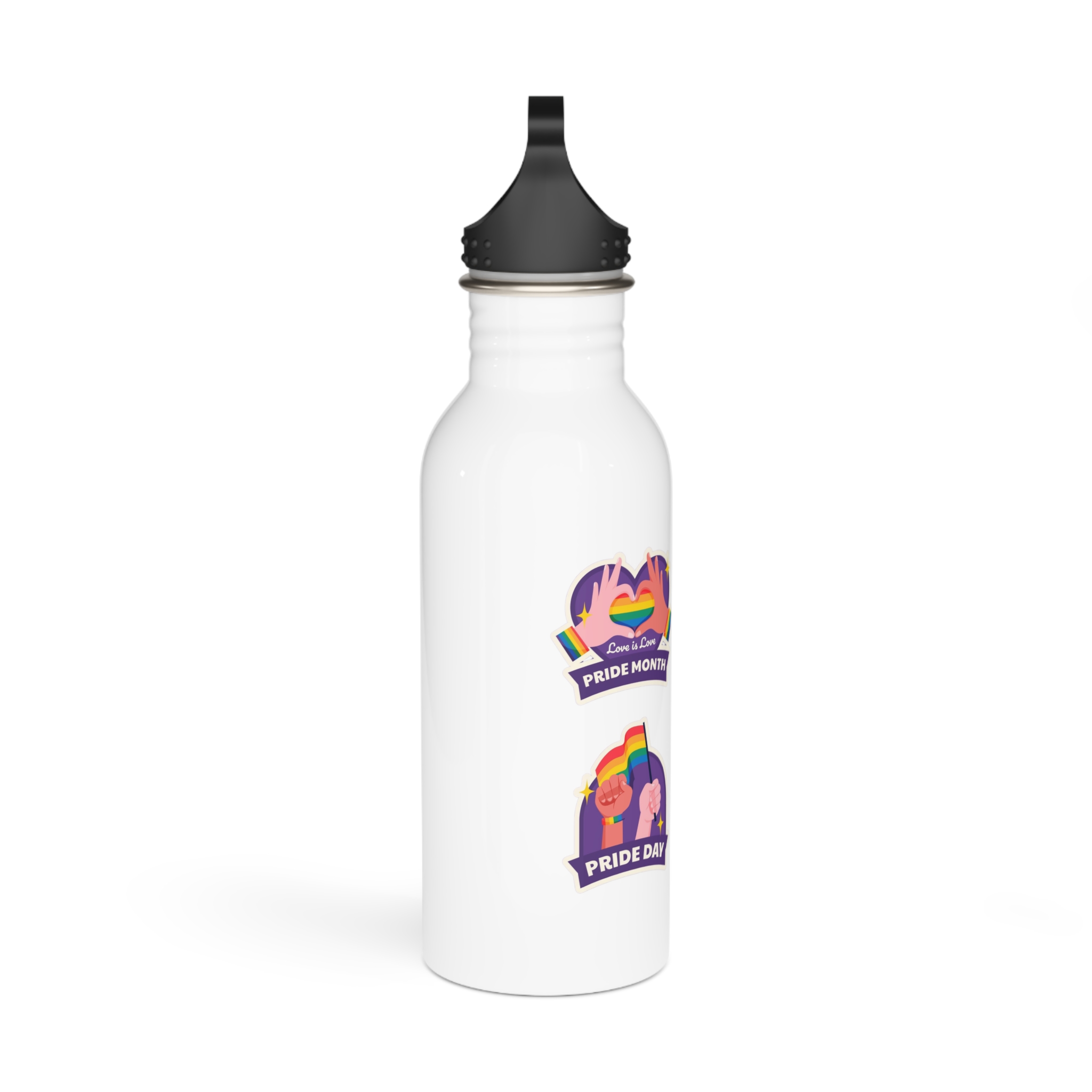 Labels Collection Pride Month Celebration Stainless Steel Water Bottle - Image 2