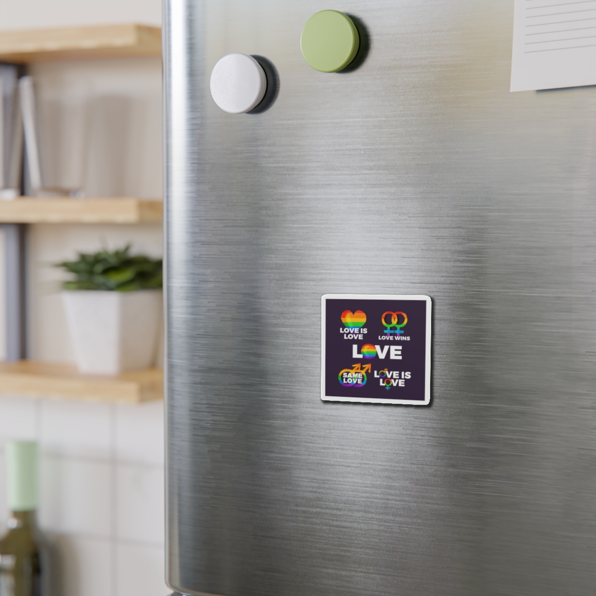 Colorful Pride Day Labels Die Cut Magnets - Image 3