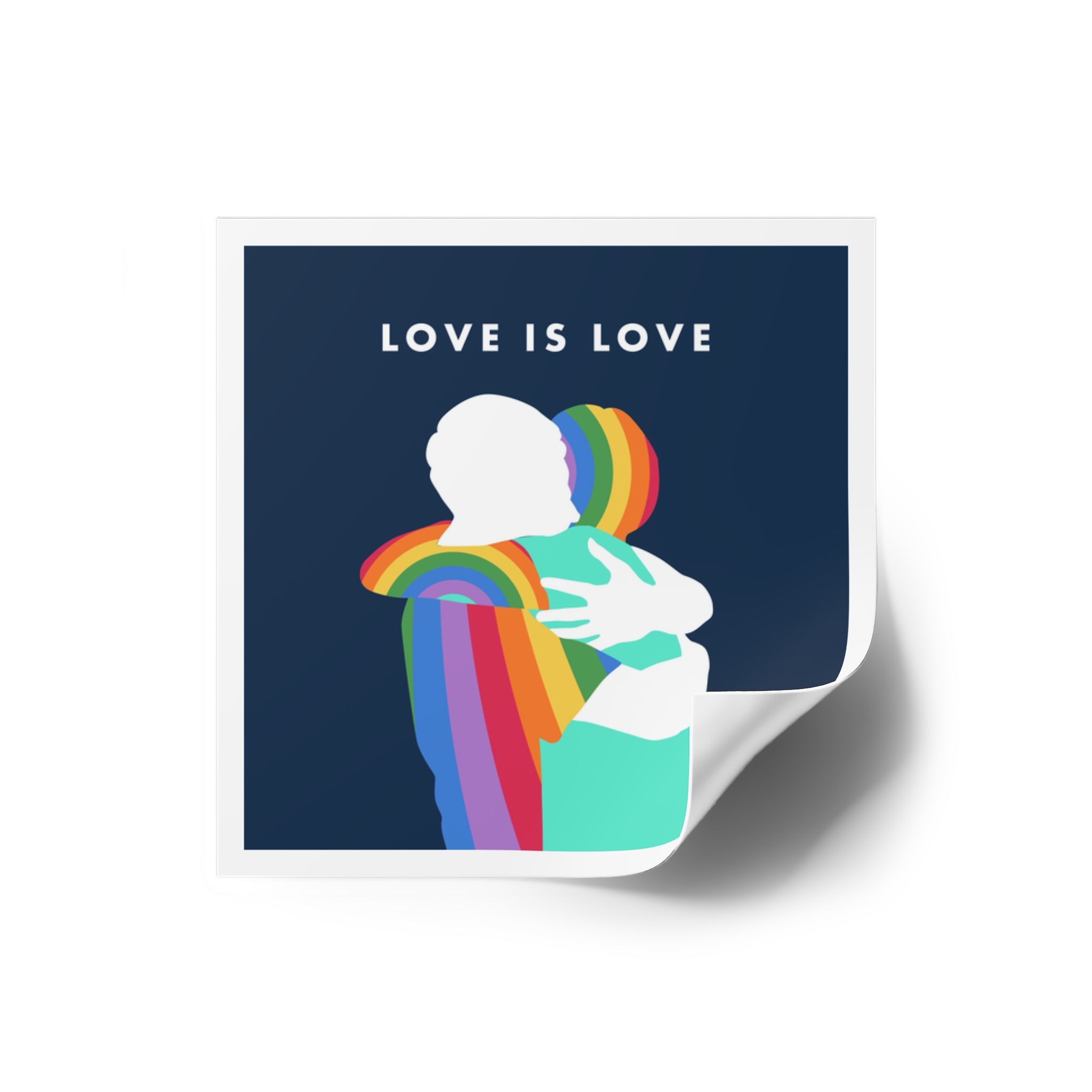Pride Month 04 Laminate Stickers Square - Image 2