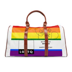 Lgbtq Pride Month Celebration Banner Poster Card Design Vector Illustration Waterproof Travel Bag