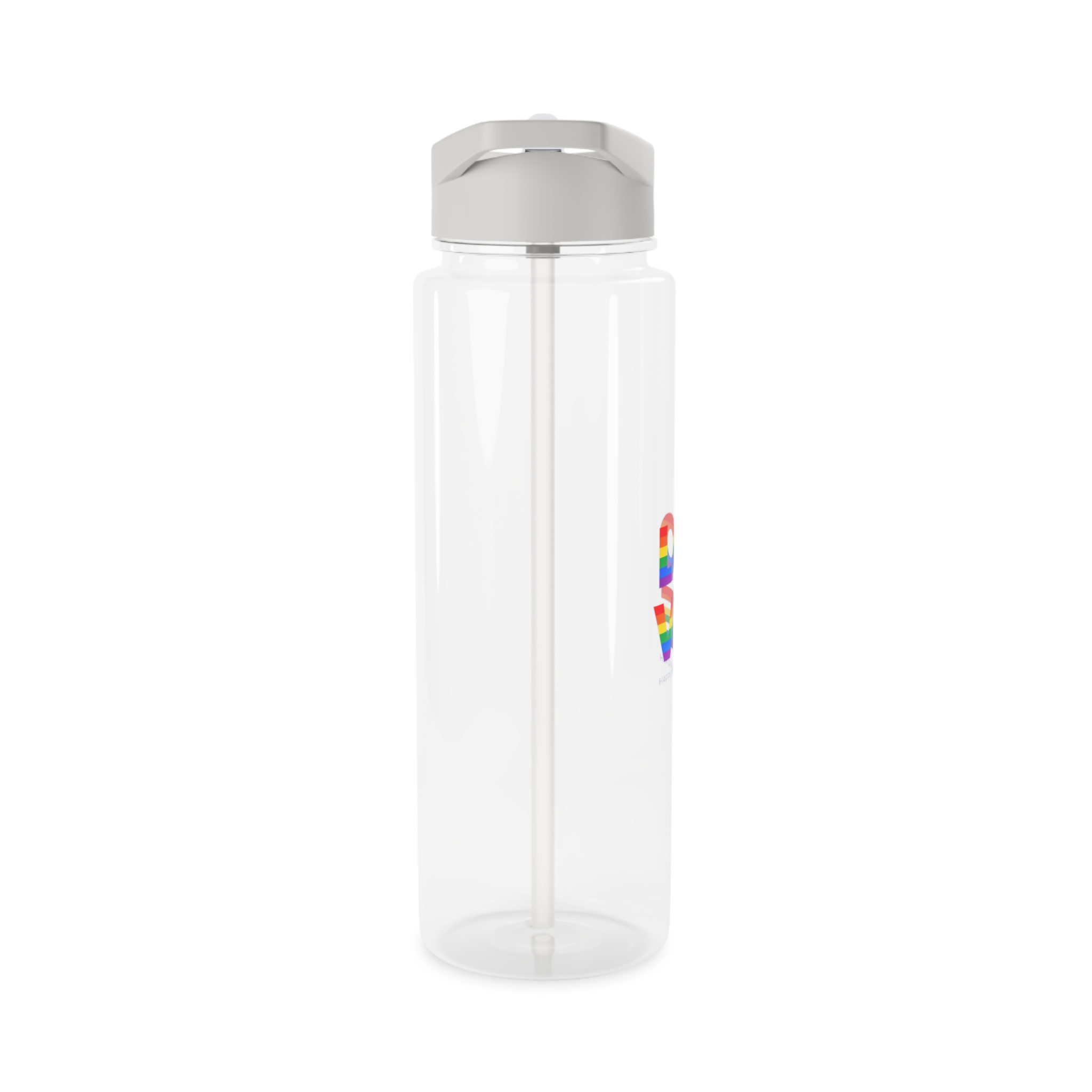 Love Word With Gay Pride Flag Tritan Water Bottle - Image 8
