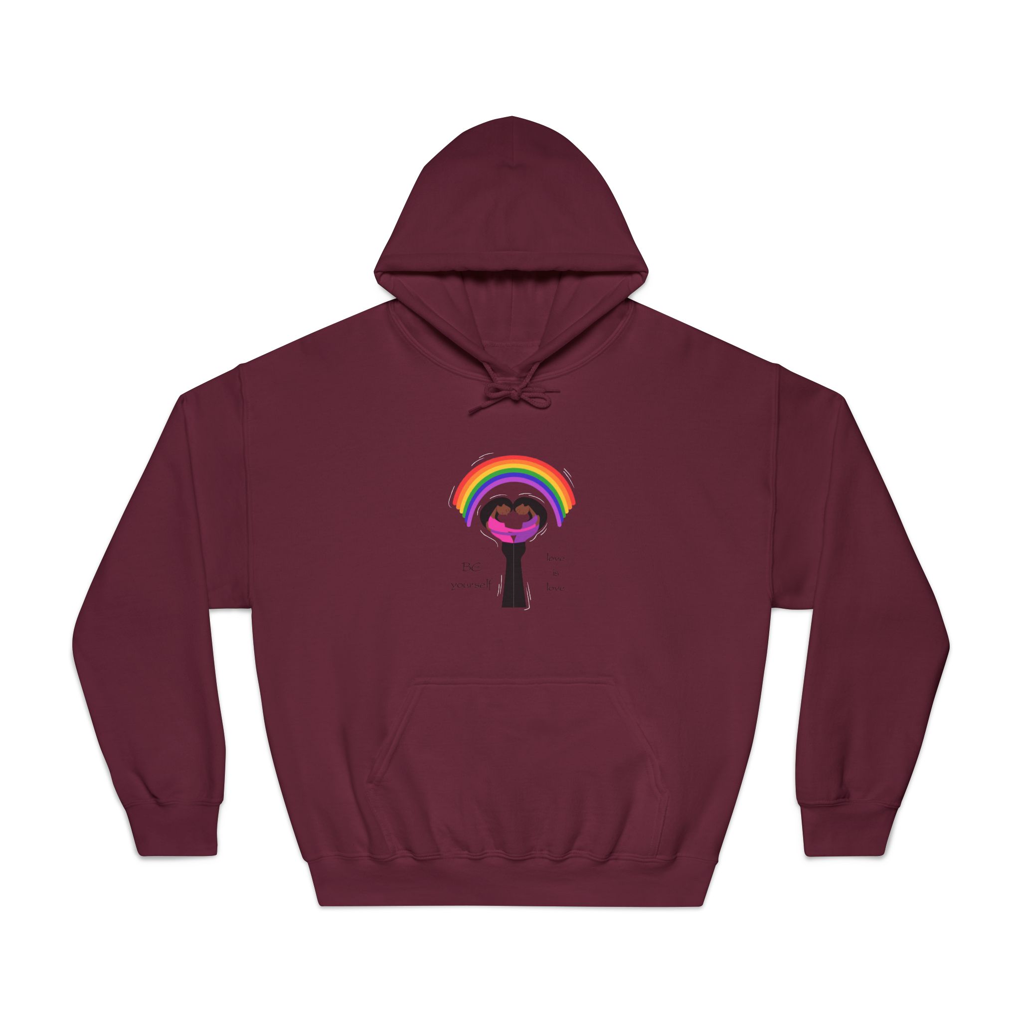 Poster Two Girls Hugging With Rainbow Unisex Dryblend Hooded Sweatshirt - Image 17
