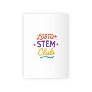 Vibrant Lgbtq Stem Club Logo Vector Illustration Featuring Bright Colors Playful Design Element Gift Wrapping Paper Rolls 1pc