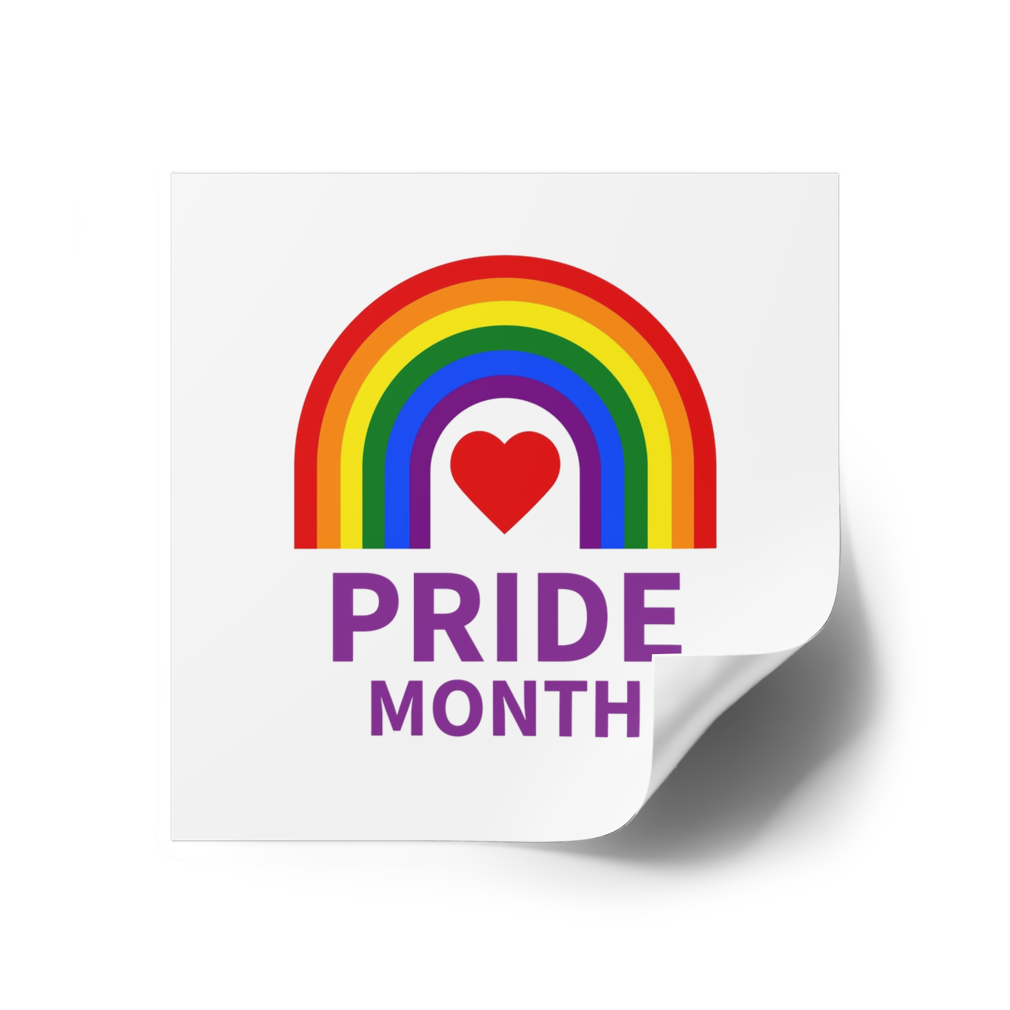 Pride Month Logo Template Design Laminate Stickers Square - Image 22