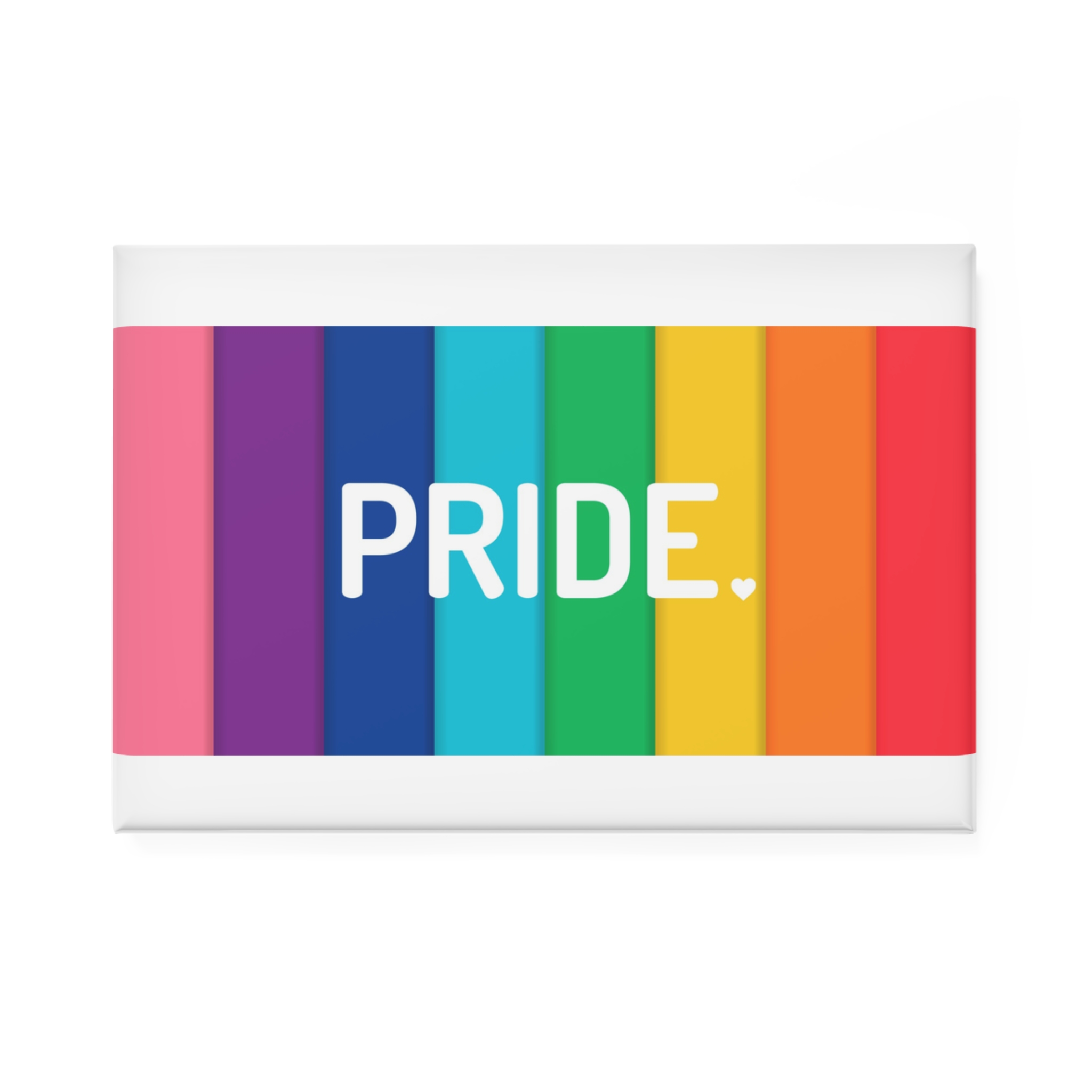 Rainbow Colored Background With Pride Concept Pride Month Button Magnet Rectangle 1 And 10 Pcs - Image 5