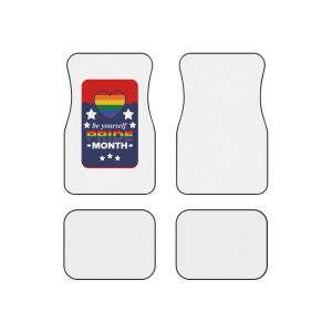Lgbt Pride Month June Lesbian Gay Bisexual Transgender Love Lgbtq Flag Rainbow Vector Car Mats Set Of 4