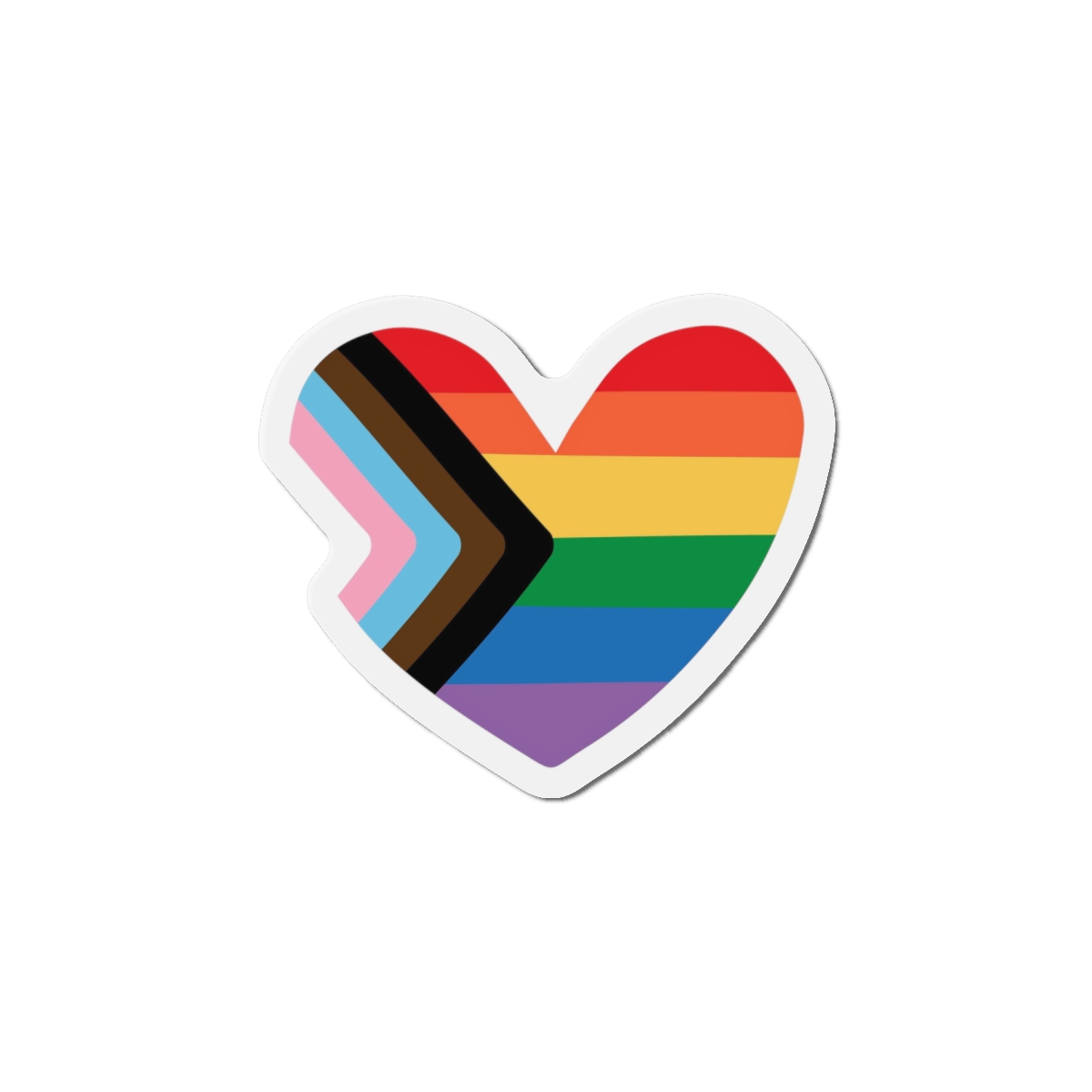 Vector Lgbt Lgbtqia New Flag Rainbow Heart Die Cut Magnets - Image 13