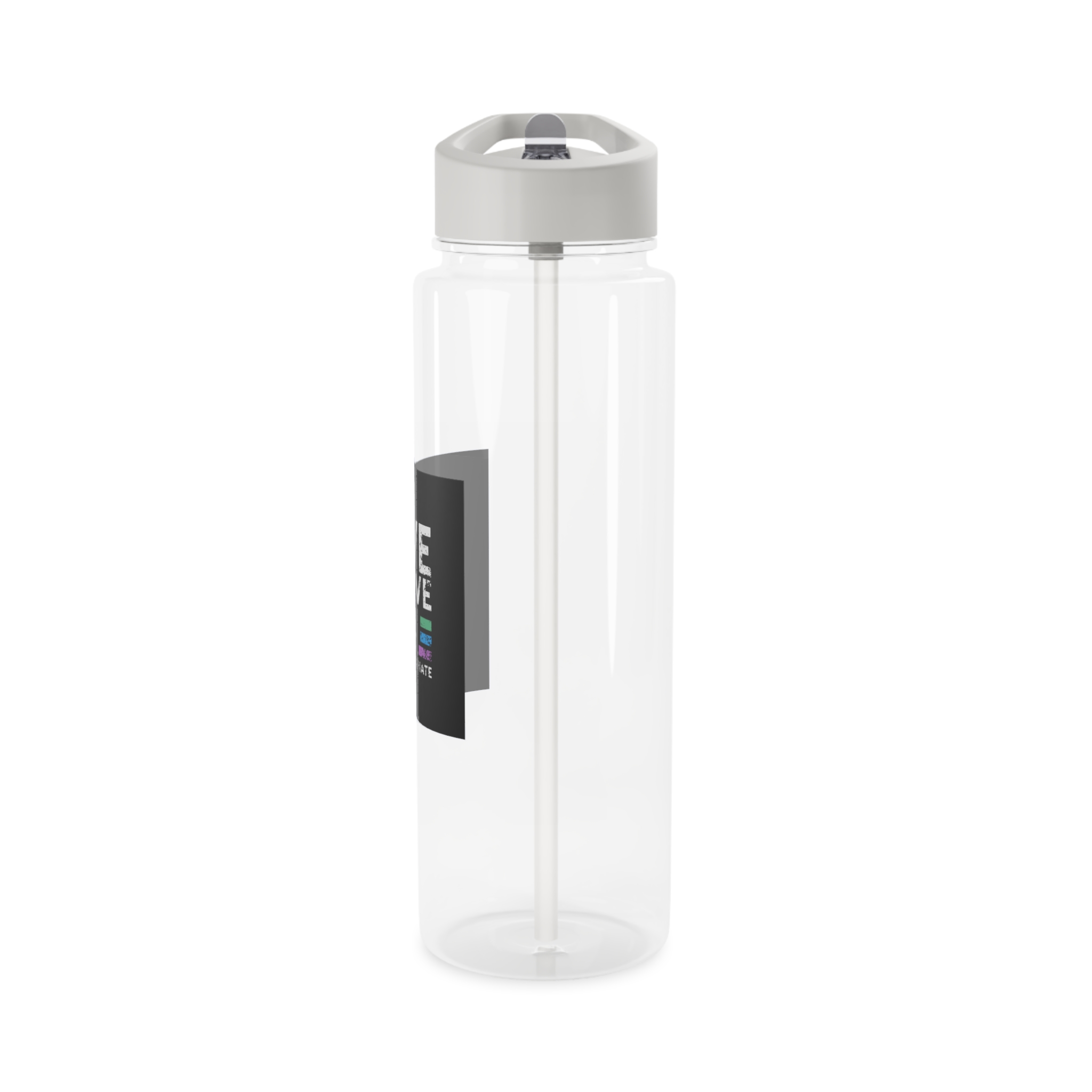Love Is Love and Love Will Conquer Hate Tritan Water Bottle - Image 7