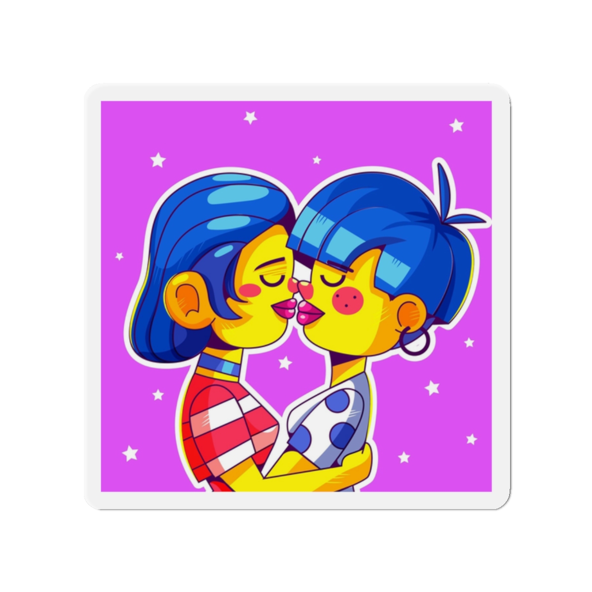 Lesbian Pride Design 4F4976 Die Cut Magnets