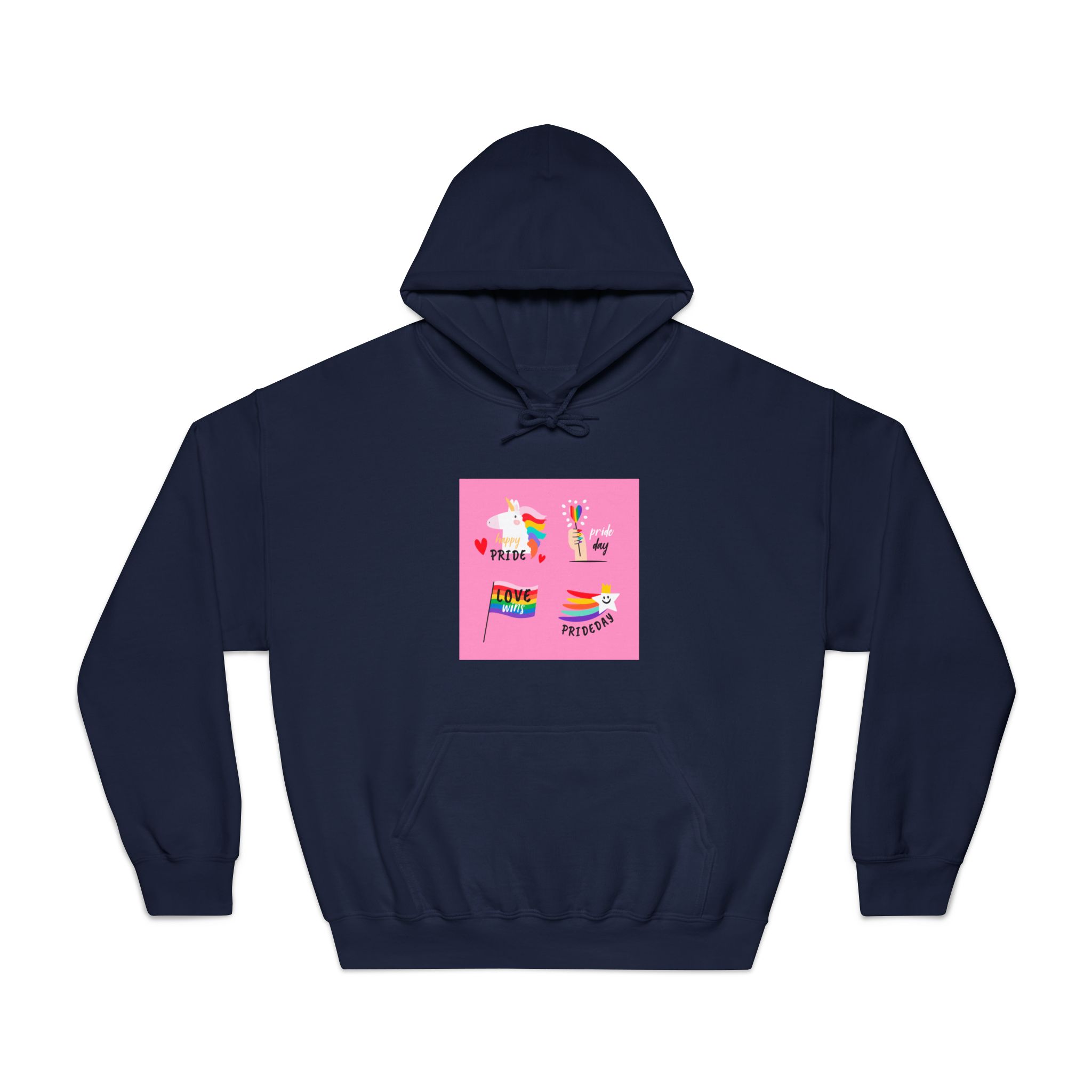 Pride Day Label Collection Theme Unisex Dryblend Hooded Sweatshirt - Image 29