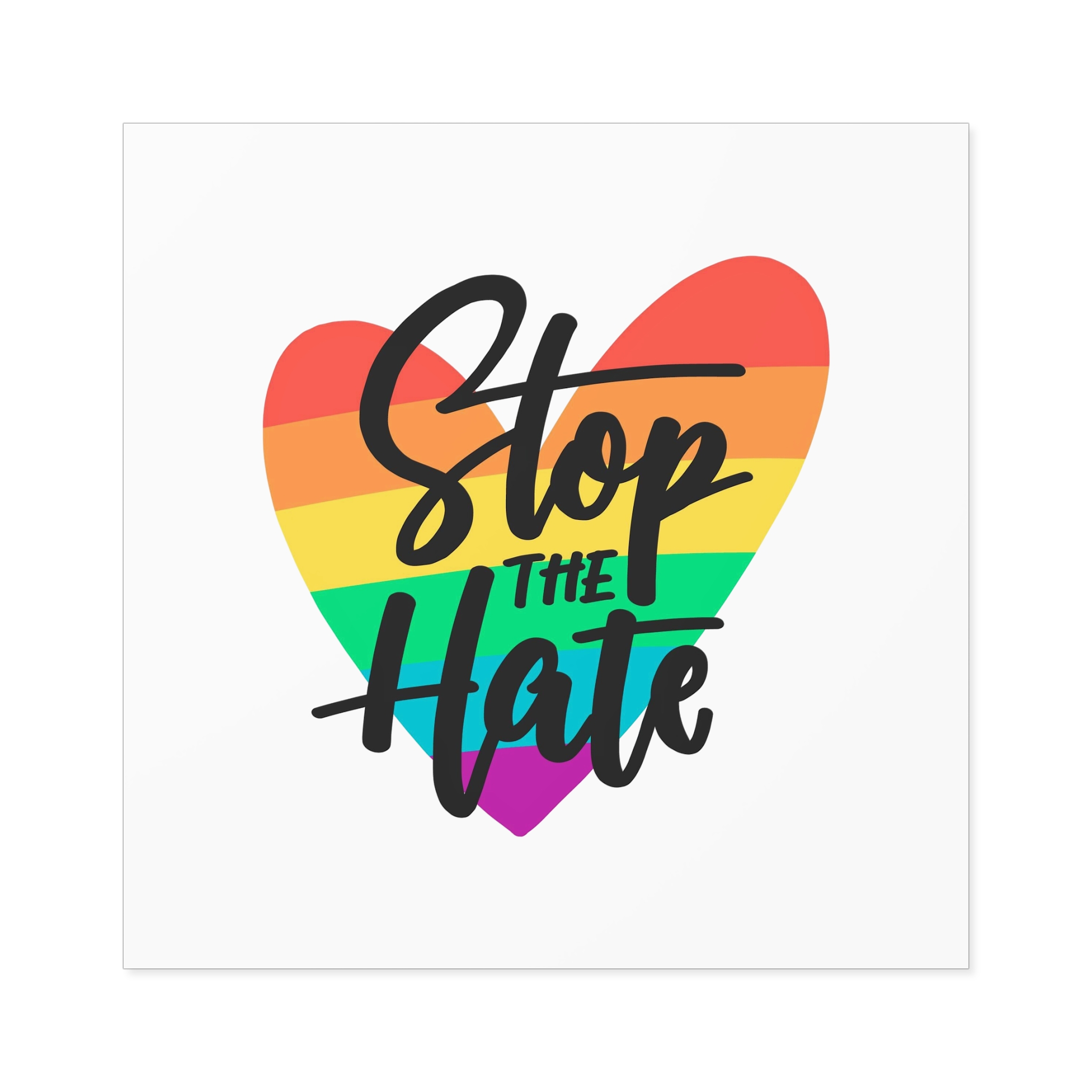Pride Day Lettering Concept(1) Laminate Stickers Square - Image 49