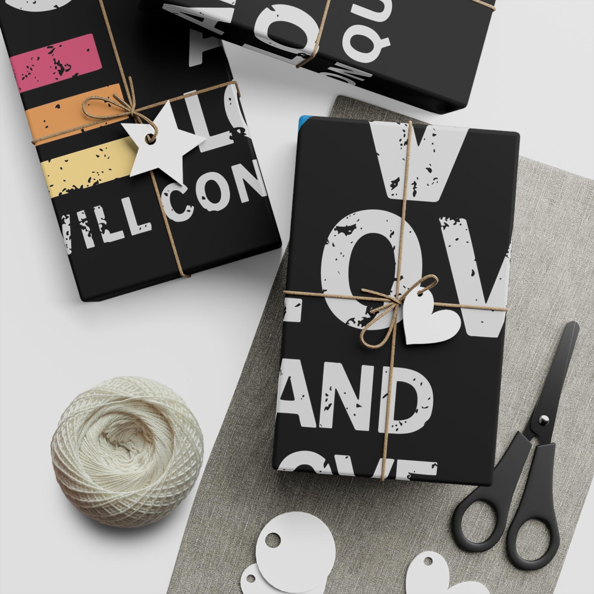 Love Is Love and Love Will Conquer Hate Gift Wrapping Paper Sheets 1pc - Image 5