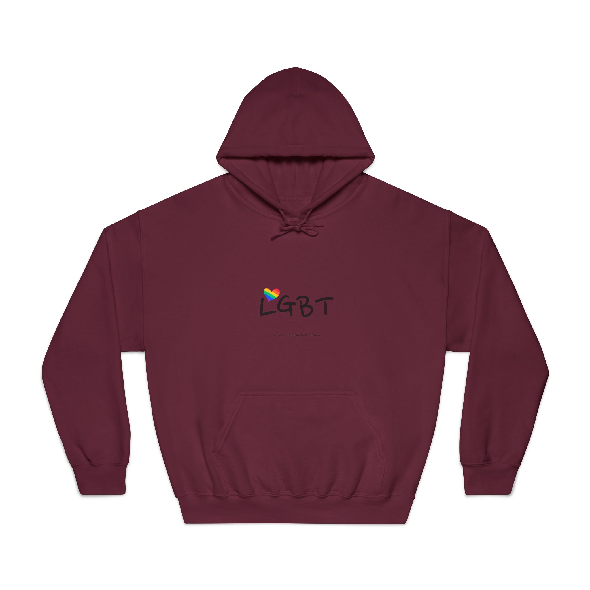 Love Letter Pride Rainbow Lettering Text Writing Pattern Freedom Love Heart Homo Colors Flag Parade(3) Unisex Dryblend Hooded Sweatshirt - Image 17