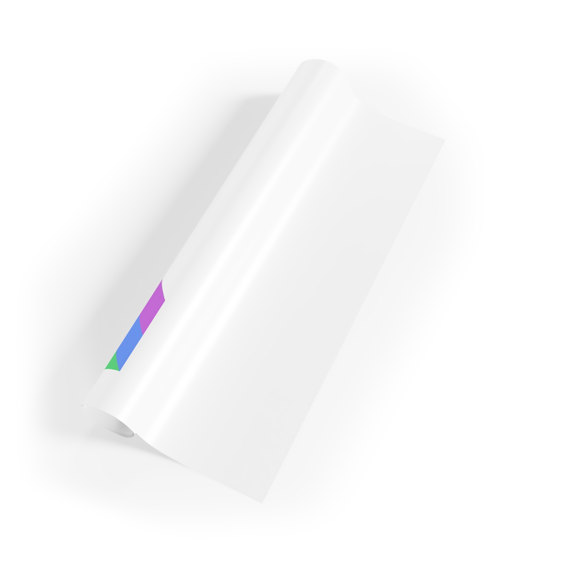 Colorful Rainbow Colors Lgbt Flag Text Love Is Love White Background Poster Banner Gift Wrapping Paper Rolls 1pc - Image 3