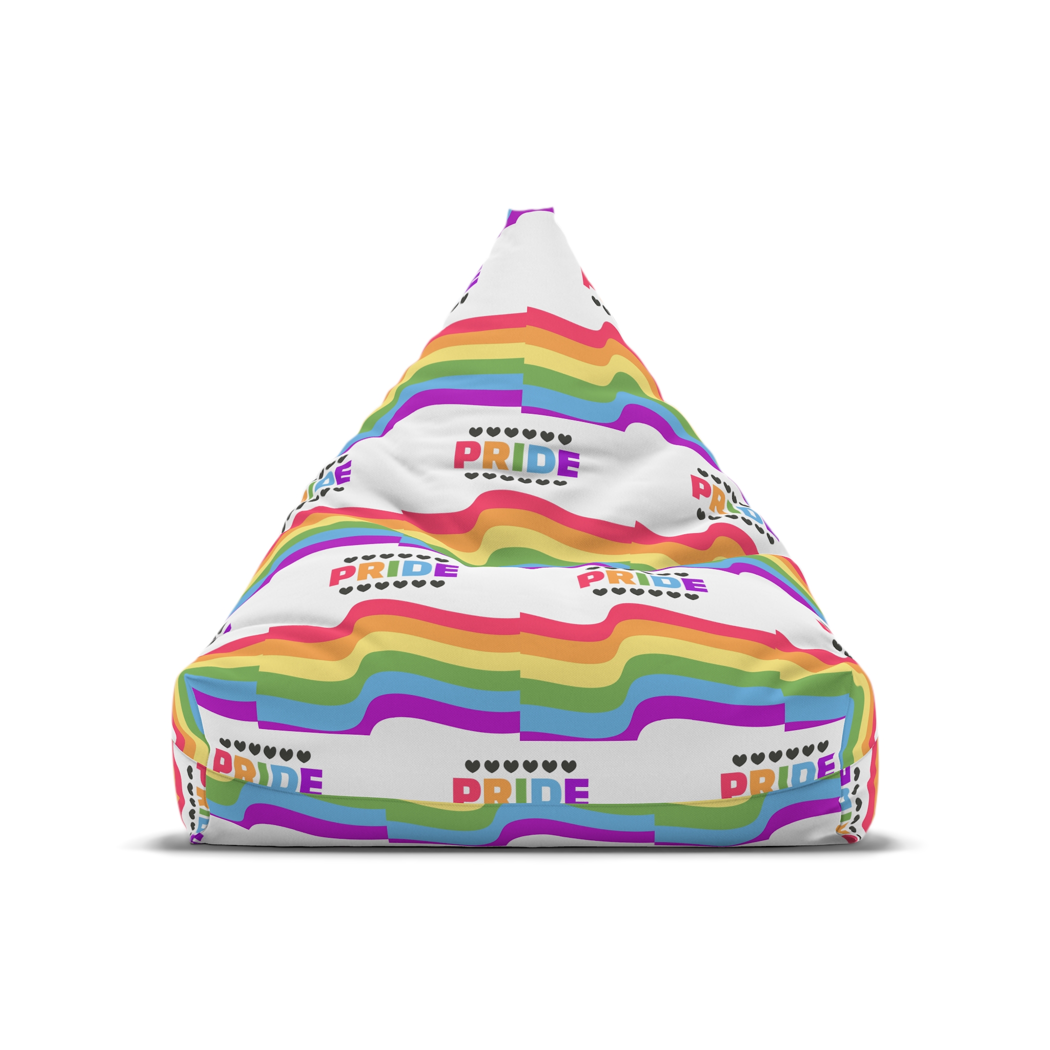Pride Background With Flag Lgbtq Pride Bean Bag Chair Cover - Image 5