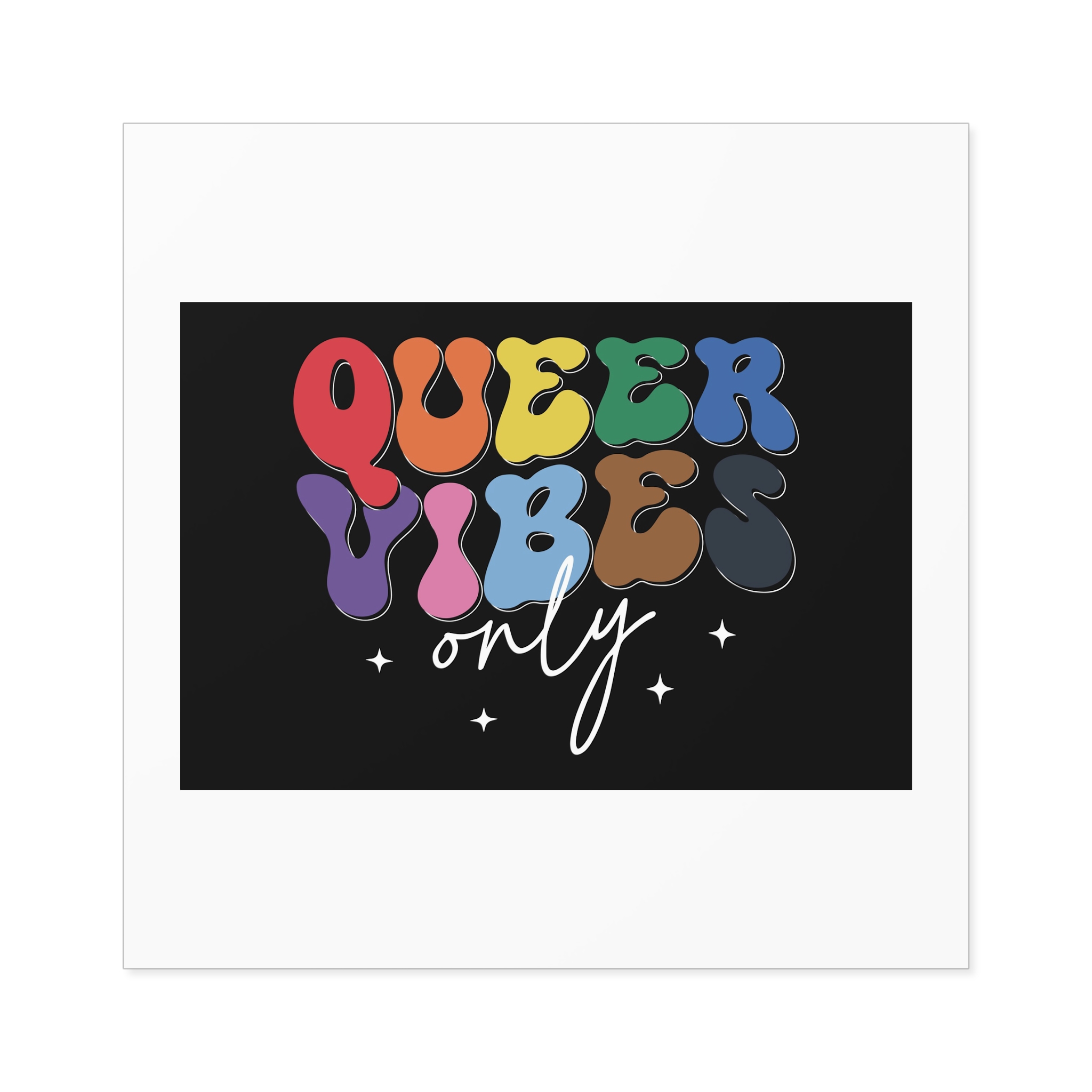 Pride Lgbtq Gay Typography Vector Tshirt Design(1) Laminate Stickers Square - Image 57