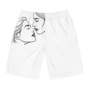 Perfect Lip Set Open Close Smooches Mens Board Shorts Aop