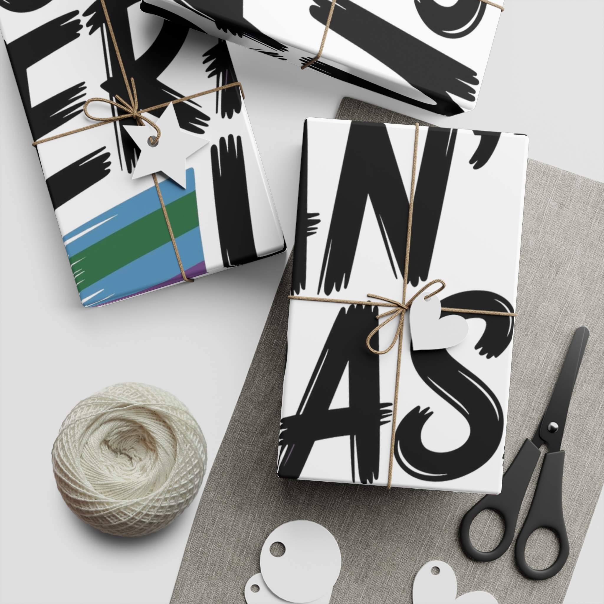 You Cant Erase Us T Shirt Design Isolated White Background 2 Gift Wrapping Paper Sheets 1pc - Image 5