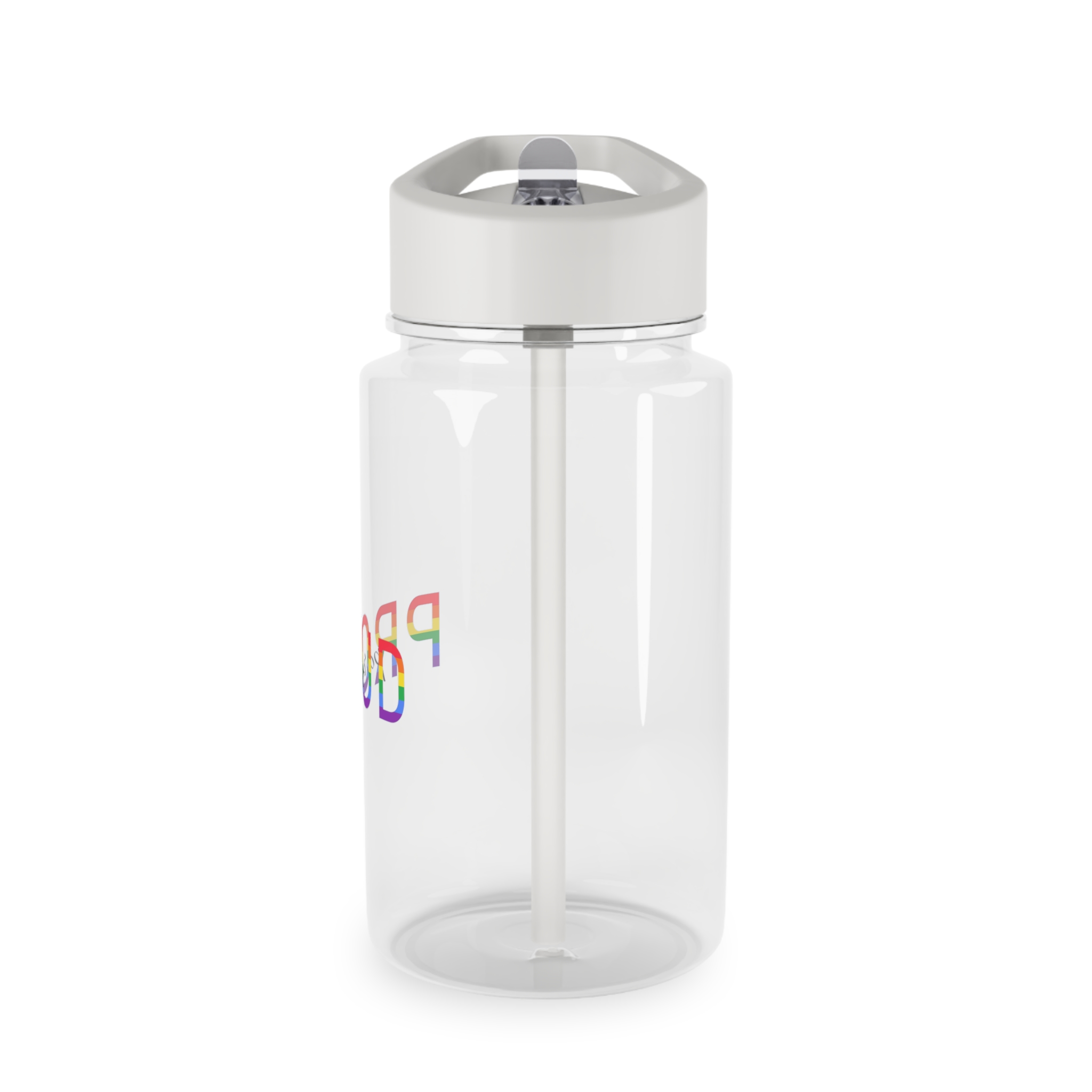Proud Parent Letering Rainbow Colors Lgbt Flag Lgbt Parents Community Support Tritan Water Bottle - Image 3