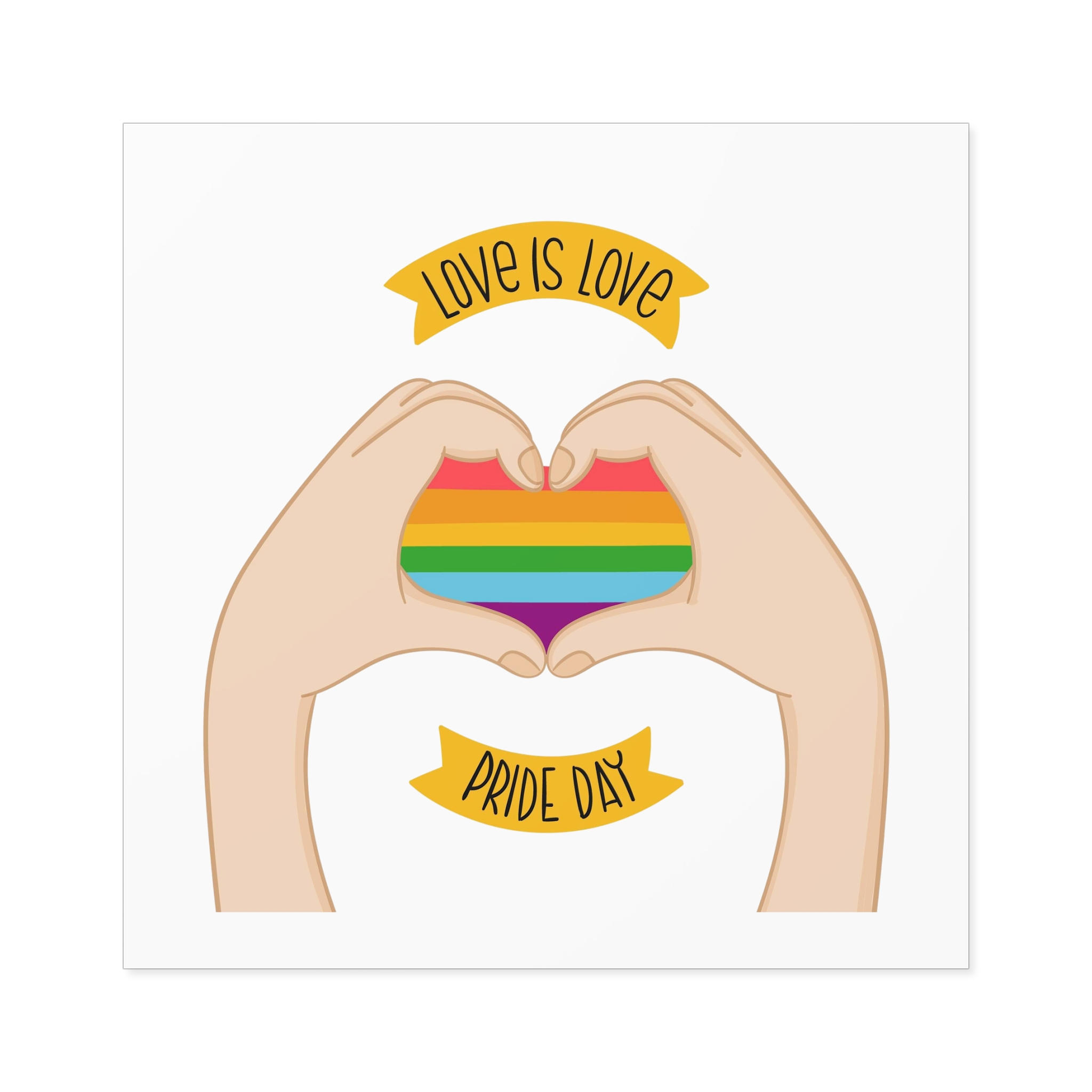 Pride Day Concept(1) Laminate Stickers Square - Image 57