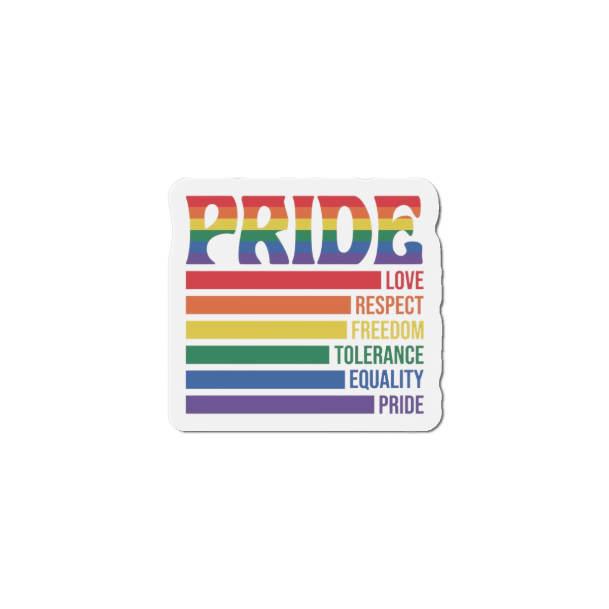 Pride Lgbtq Gay Typography Vector Tshirt Design1 Die Cut Magnets - Image 4