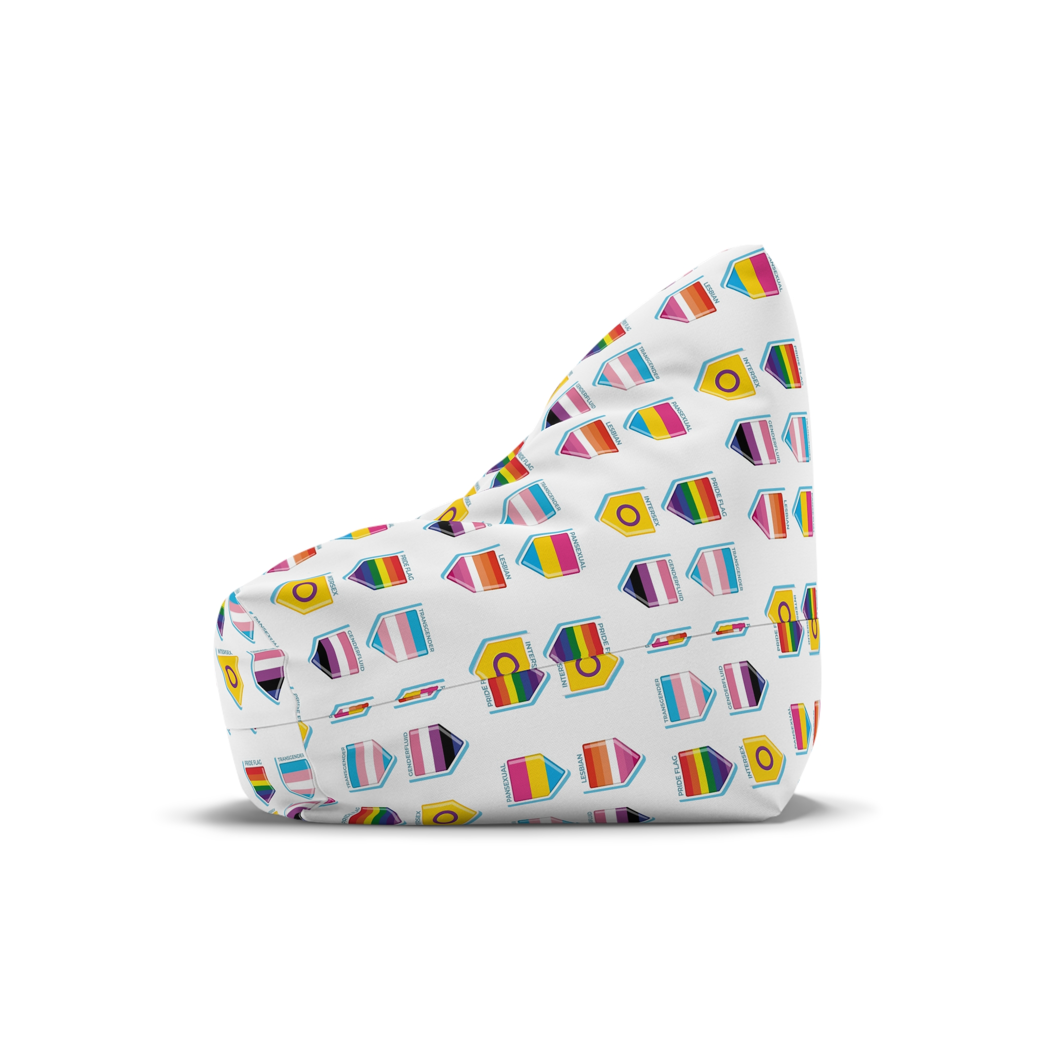 Flat Pride Month Lgbt Flags Collection Bean Bag Chair Cover - Image 4