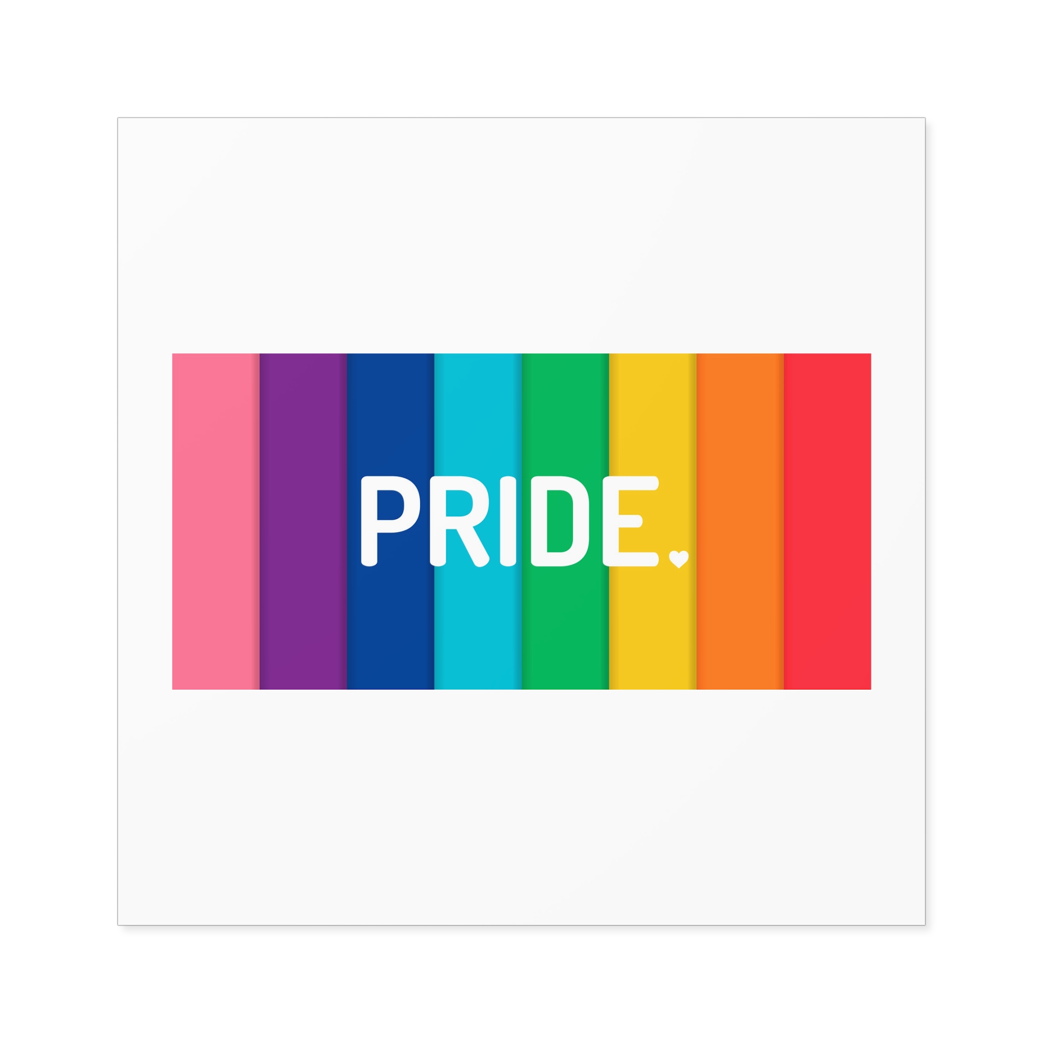 Rainbow Colored Background With Pride Concept Pride Month Laminate Stickers Square - Image 57