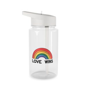 Love Wins Rainbow Pride Illustration Tritan Water Bottle