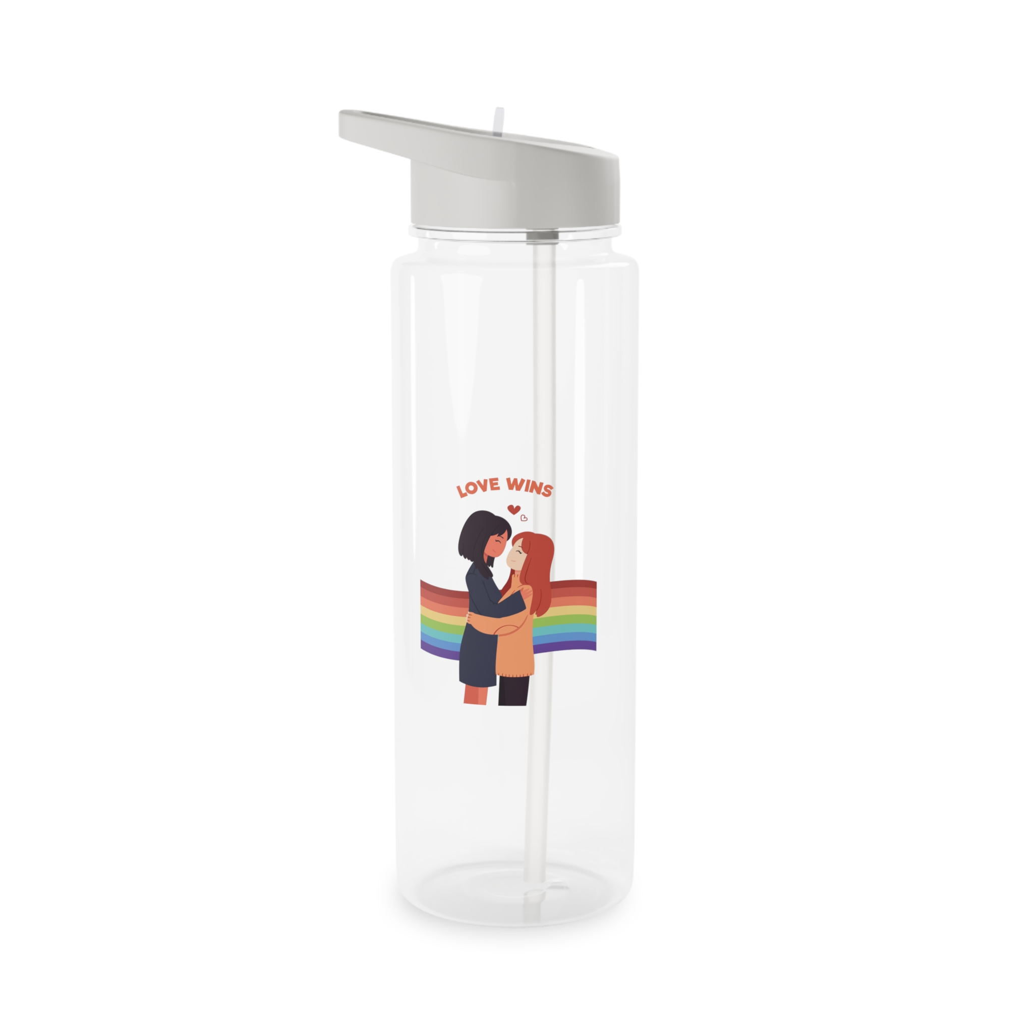 Pride Day People With Women Tritan Water Bottle - Image 5