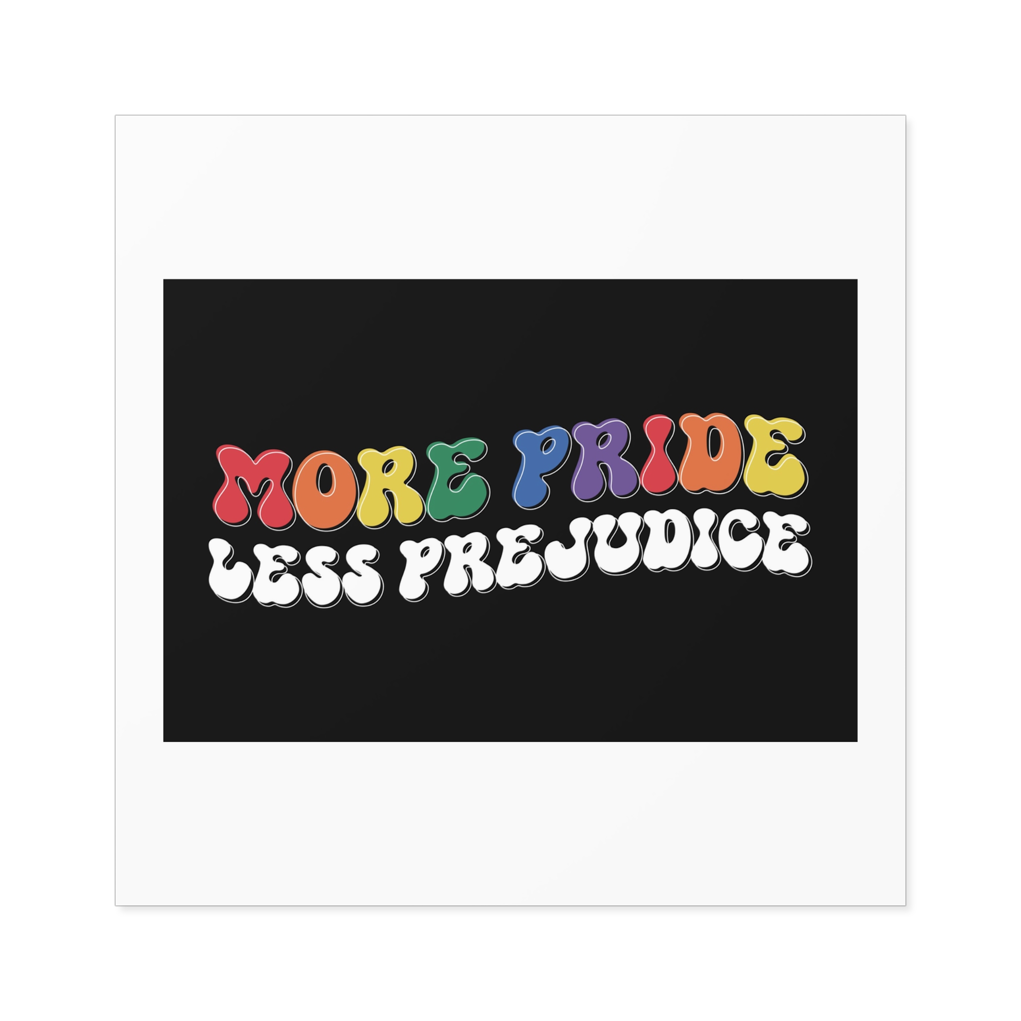 Pride Lgbtq Gay Typography Vector Tshirt Design(11) Laminate Stickers Square - Image 45