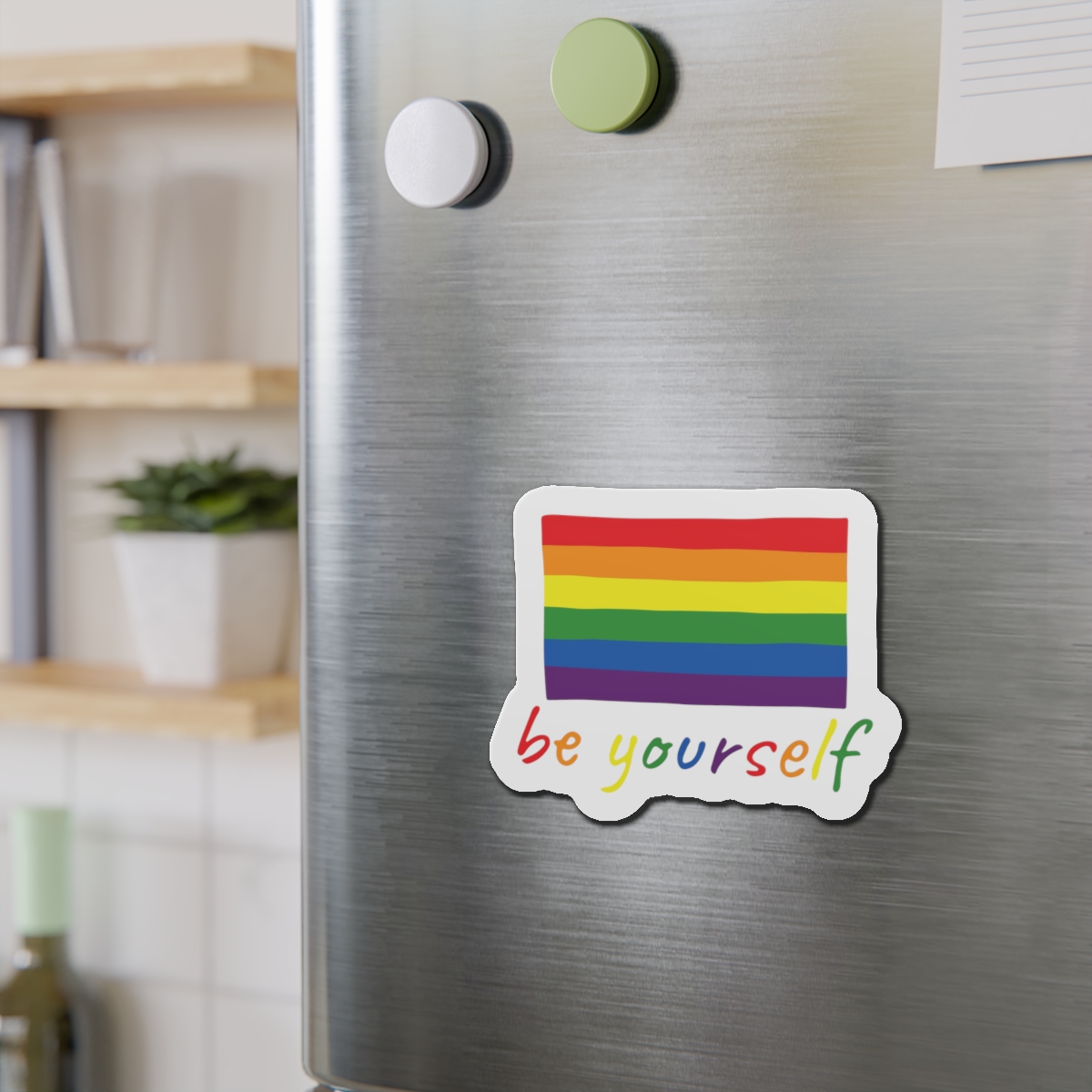 Colorful Gay Pride Flag Happy Pride Day Lgbtq Community Pride Month Vector Hand Drawn Doodle Posters Stickers Logo Cards(2) Die Cut Magnets - Image 15