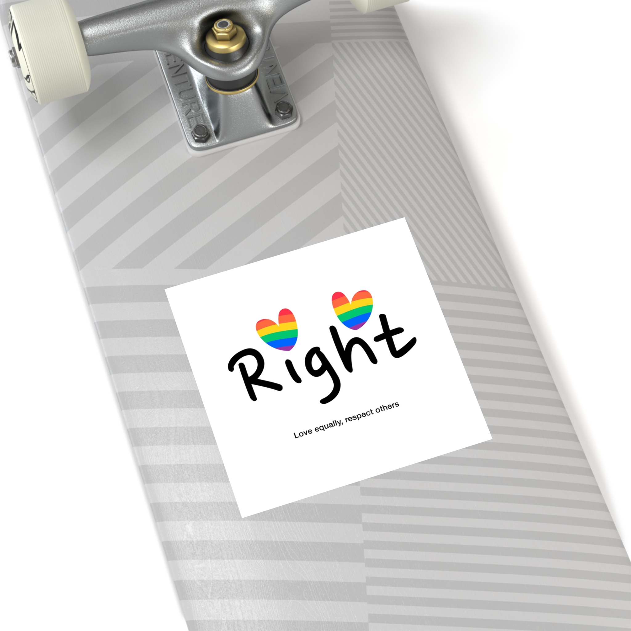 Love Letter Pride Rainbow Lettering Text Writing Pattern Freedom Love Heart Homo Colors Flag Parade(1) Laminate Stickers Square - Image 44