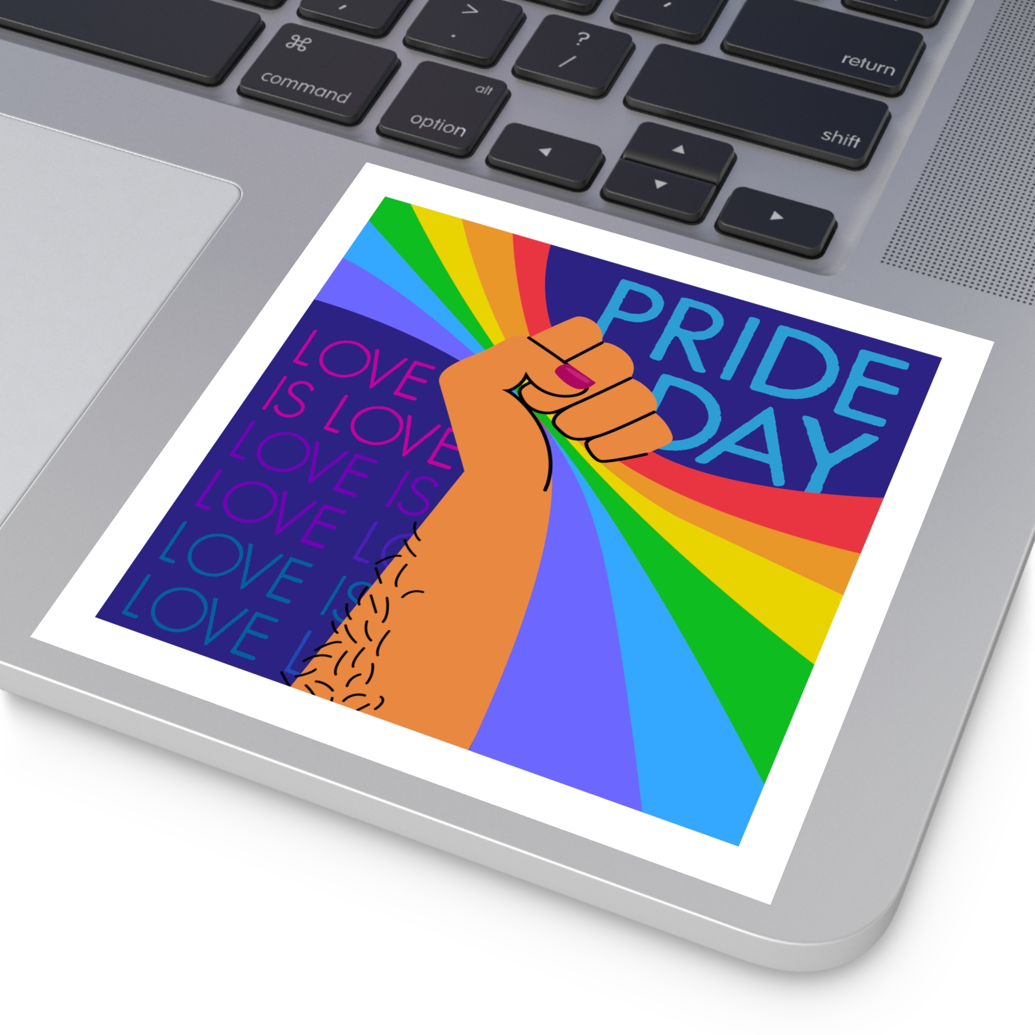 Pride Day Concept(1) Laminate Stickers Square - Image 47