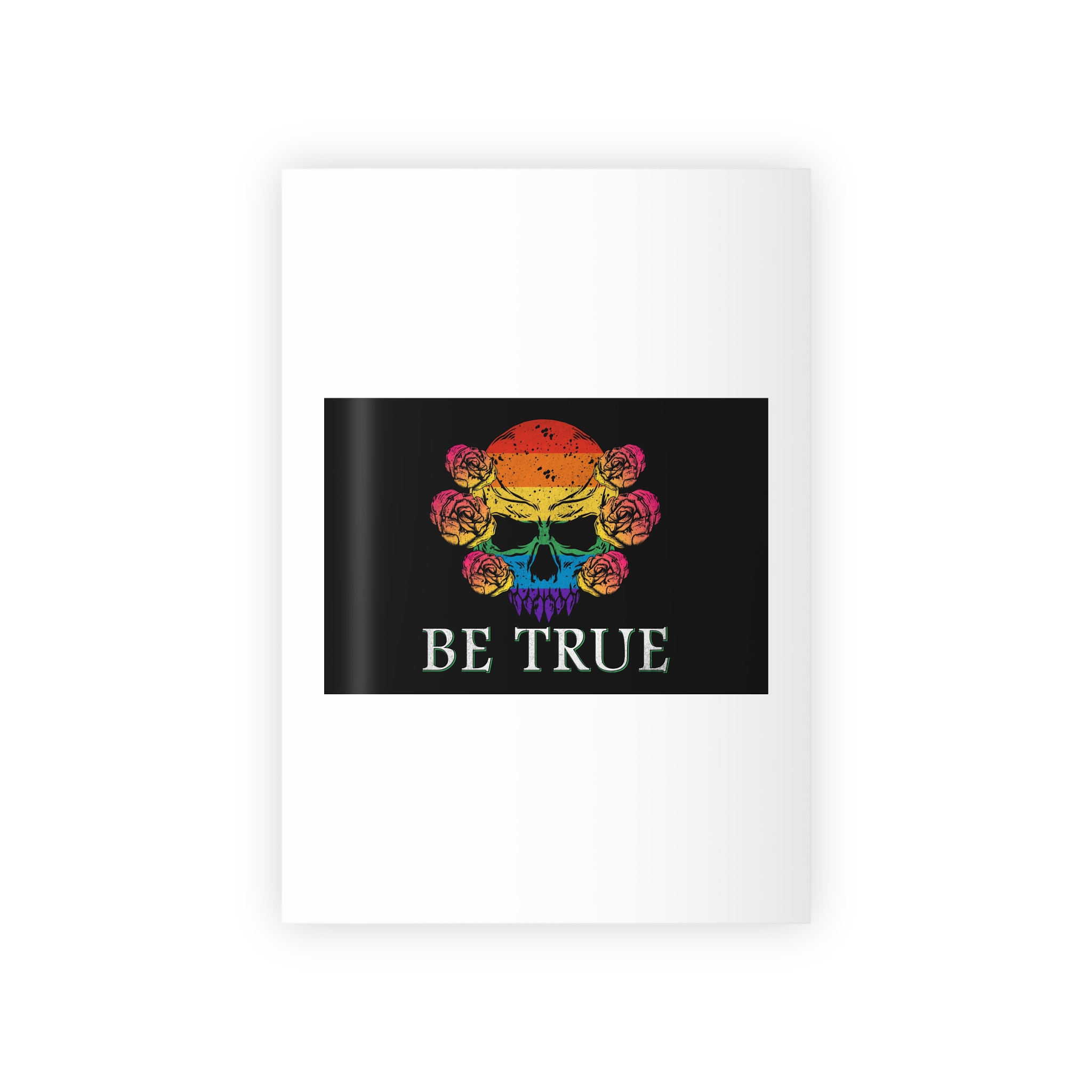 Skull Pride Rainbow Vintage Vector Premium T Shirt(1) Gift Wrapping Paper Rolls 1pc