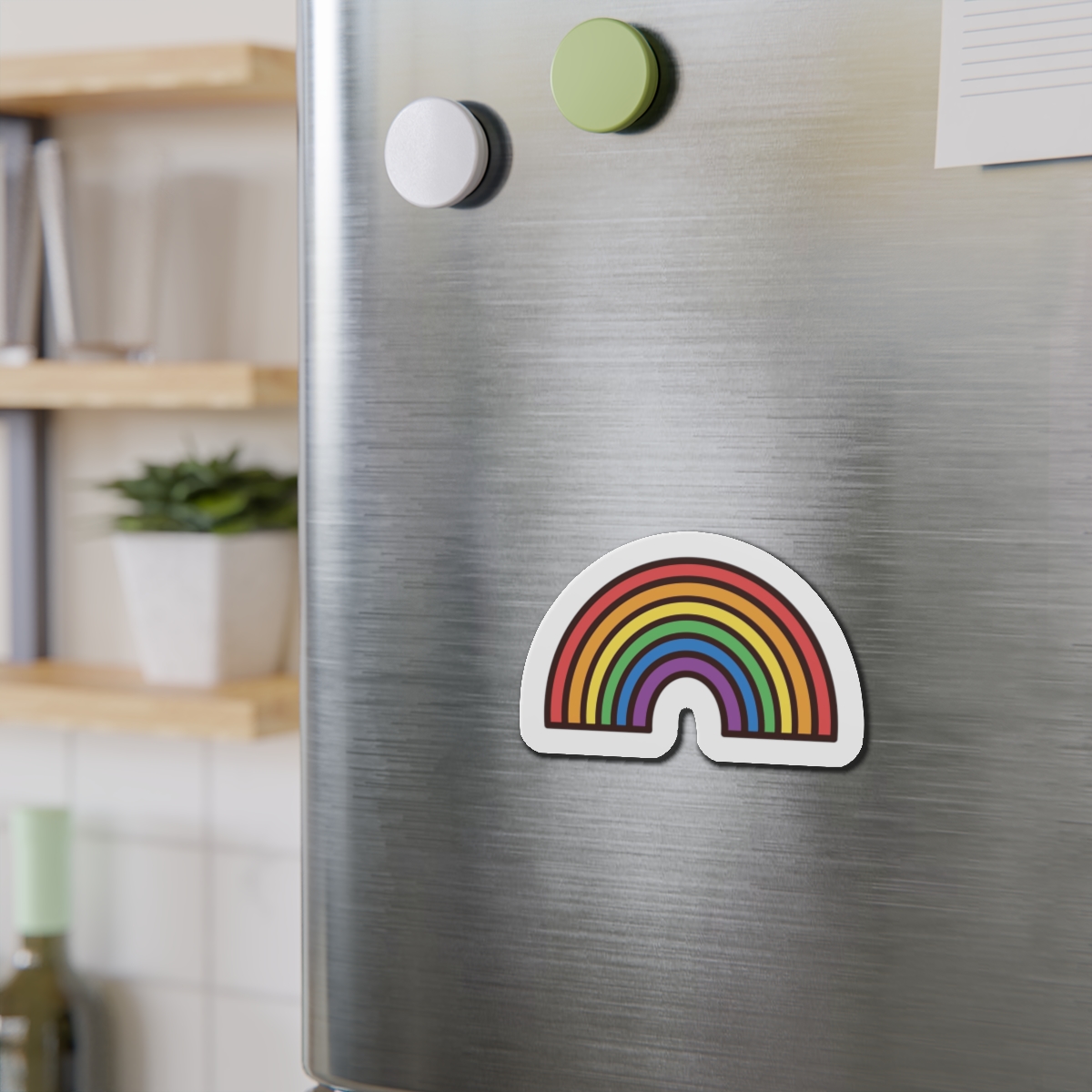 Rainbow Icon Colorful Arch Symbolizing Hope Pride Die Cut Magnets - Image 12