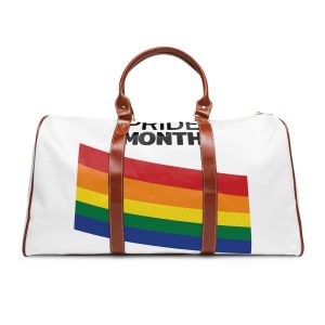 Happy Pride Month Greetings Red Orange Yellow Colourful Background Social Media Design Banner Free Vector Waterproof Travel Bag